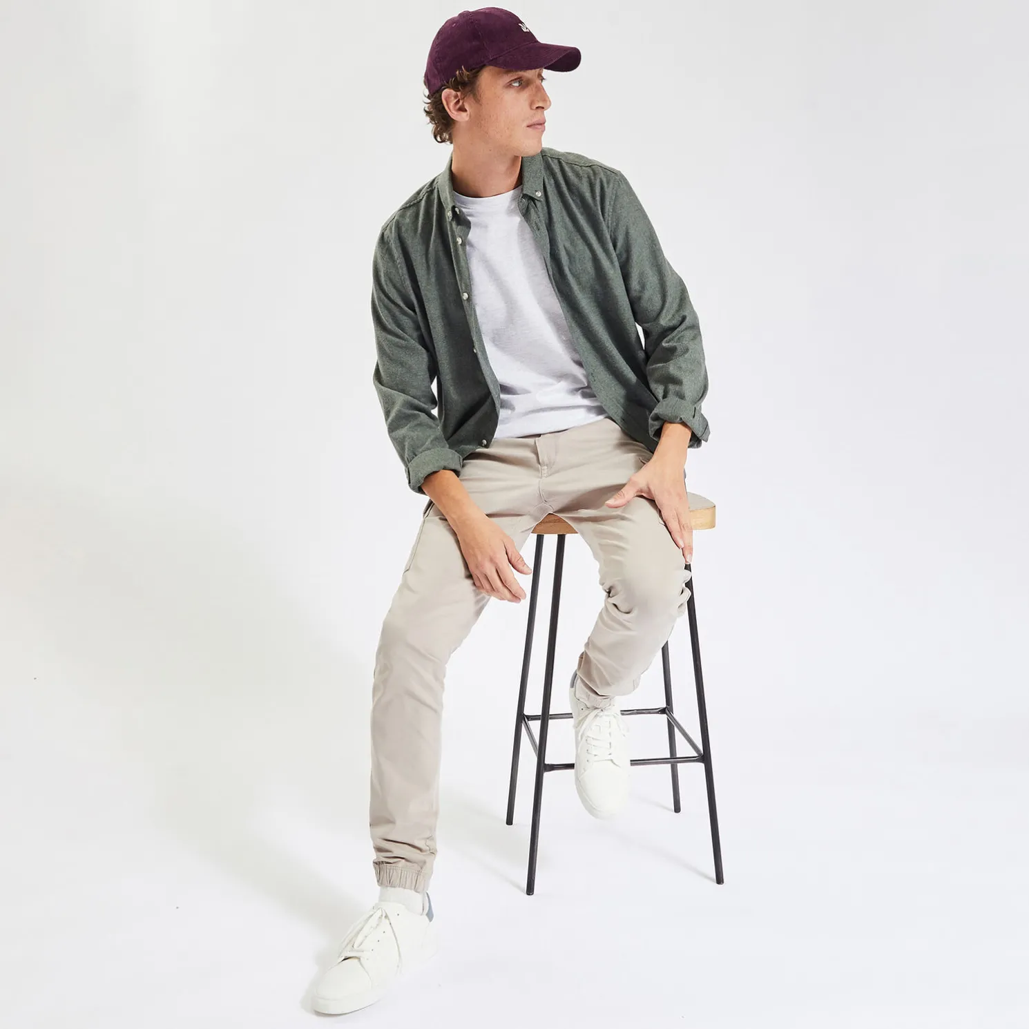 Basic, effen T-shirt