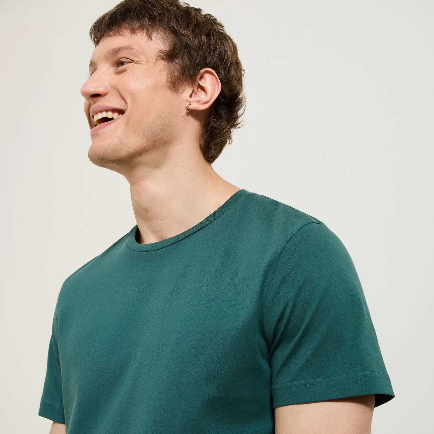 Basic T-shirt met ronde hals