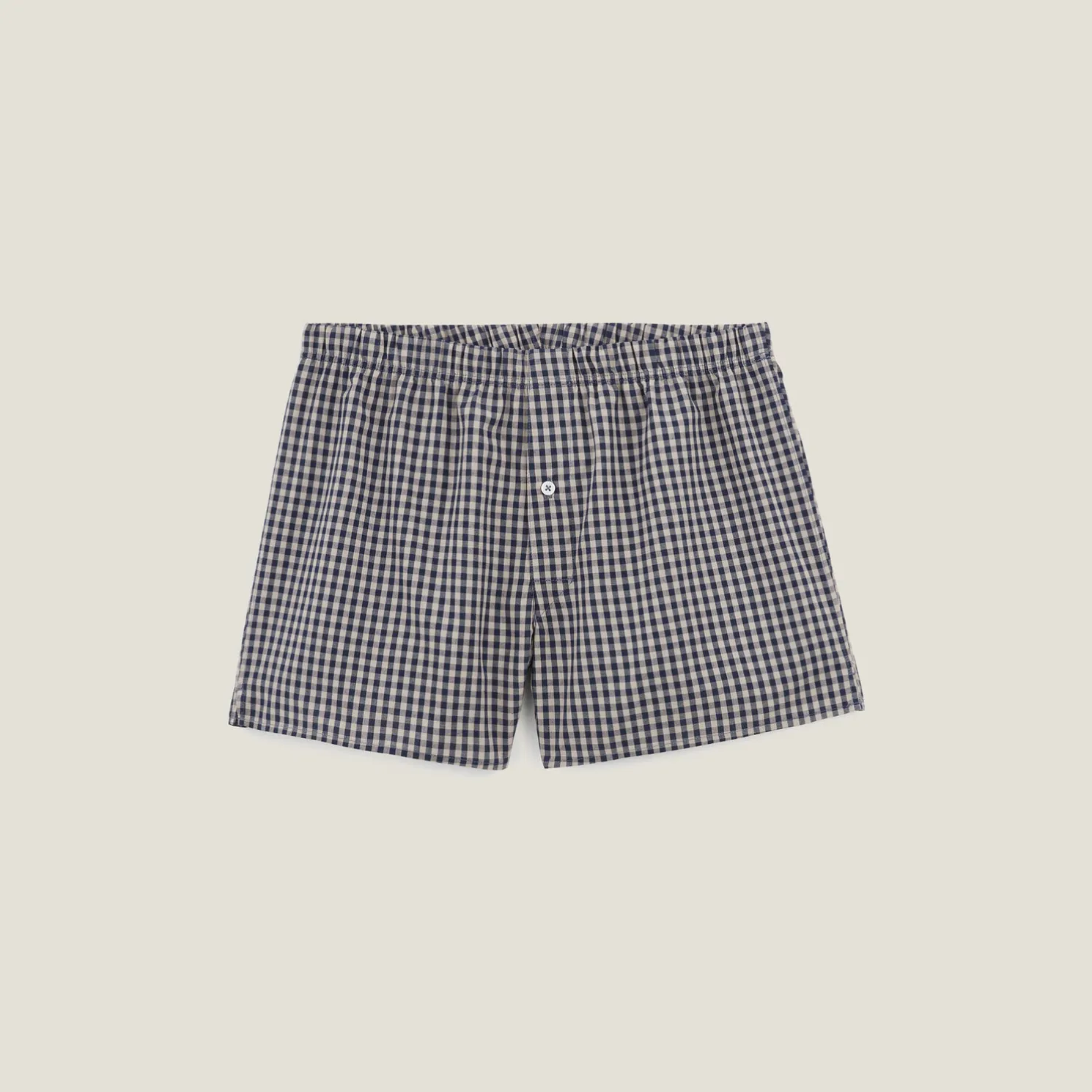 Boxershort met ruitjes in biokatoen