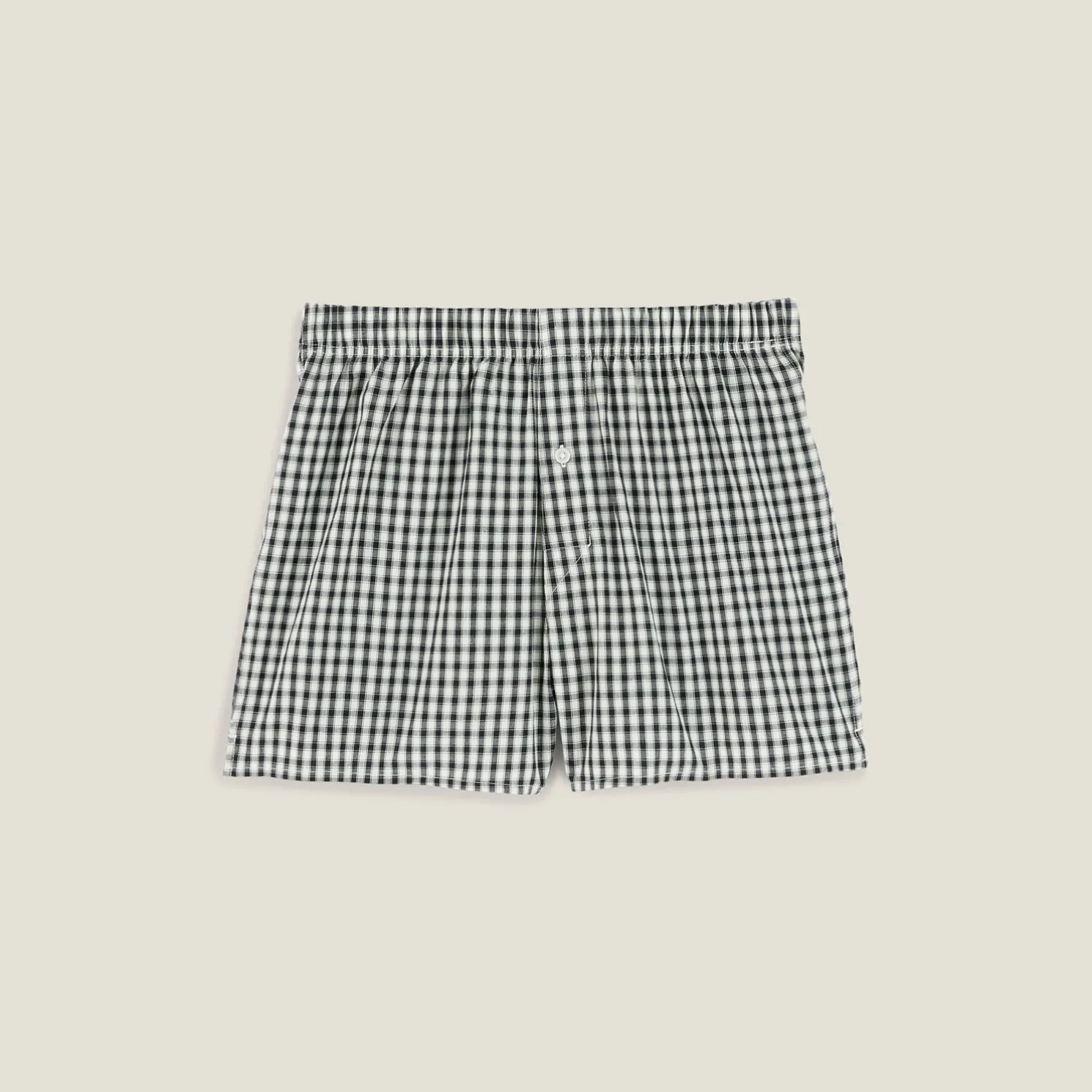 Boxershort met ruitjes in biokatoen