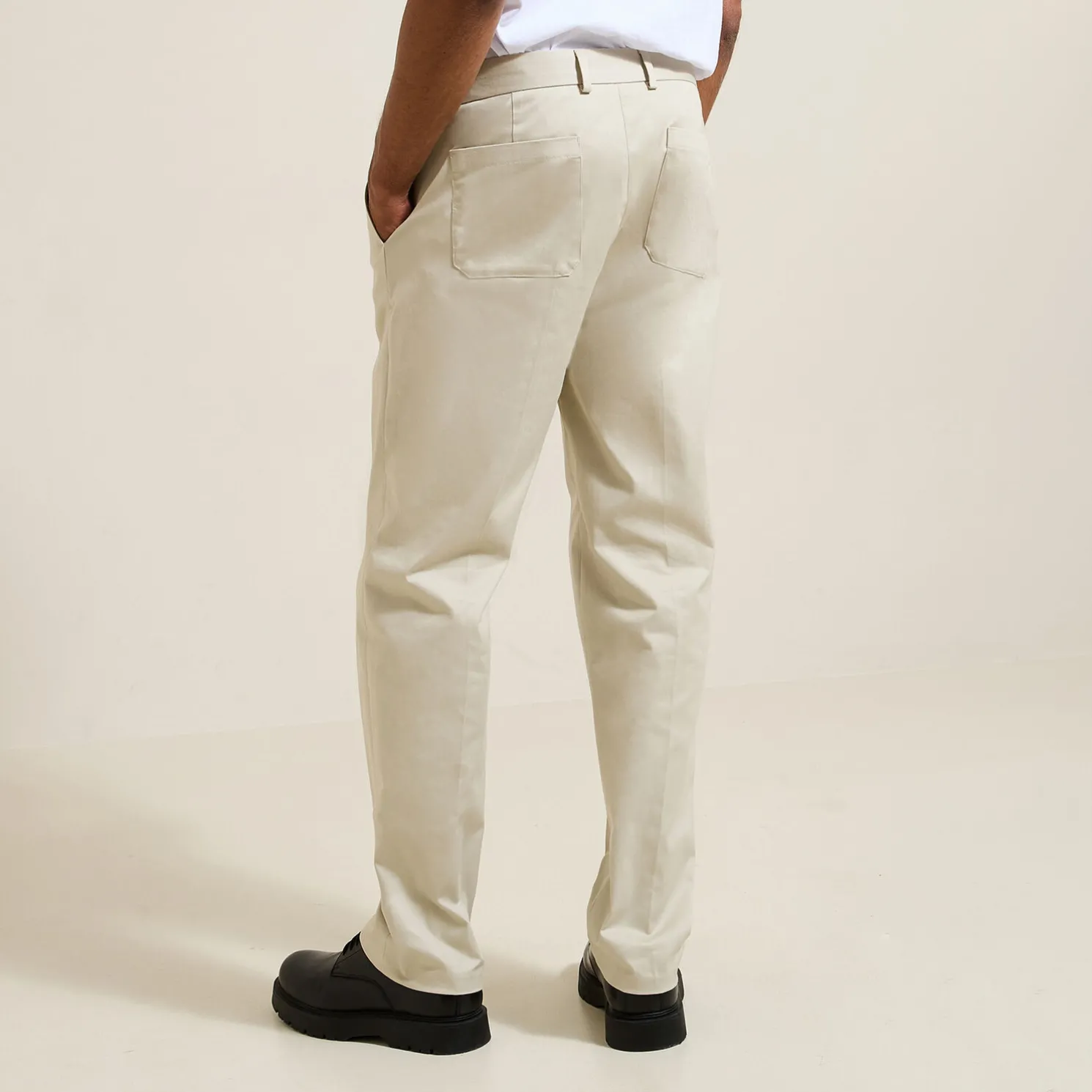 Brede broek met plooien