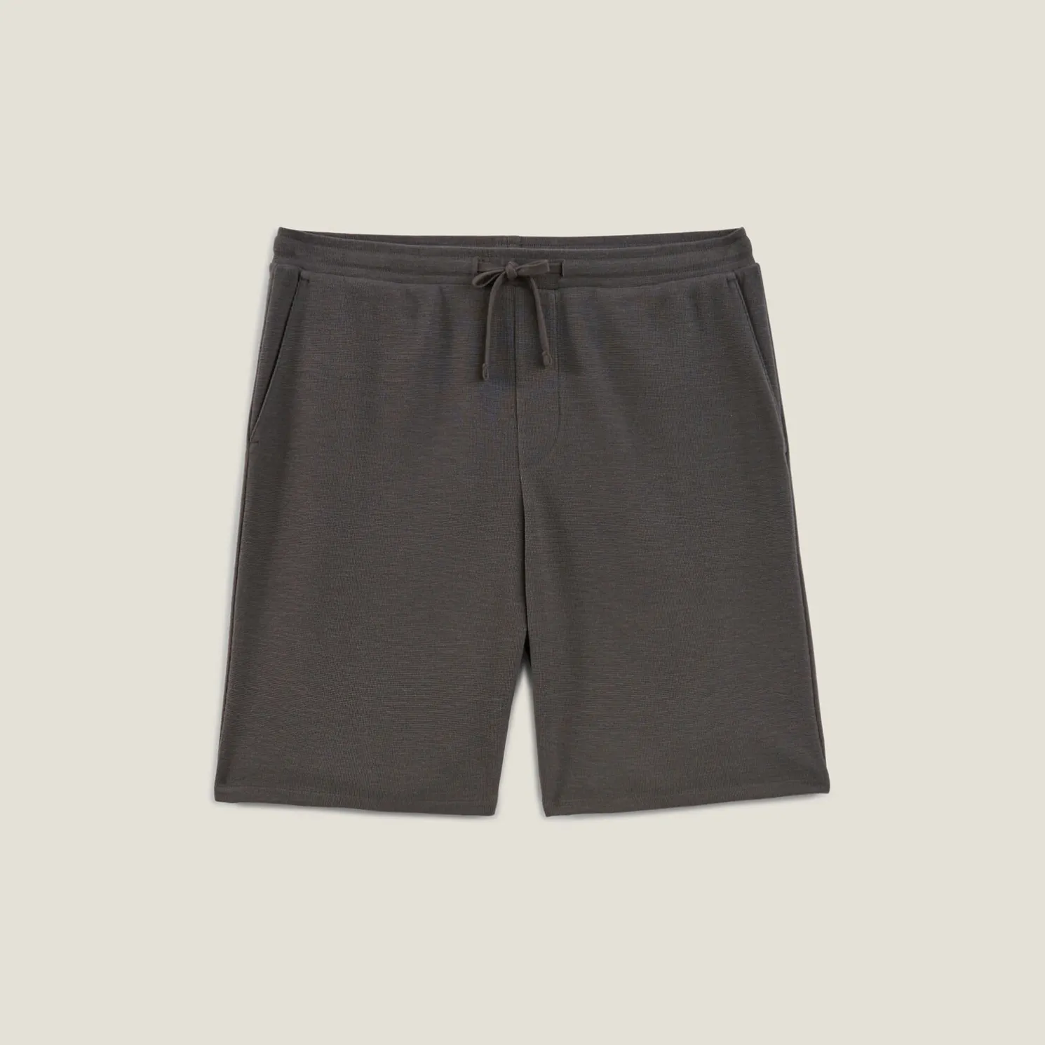 Effen bermuda in textuurstof