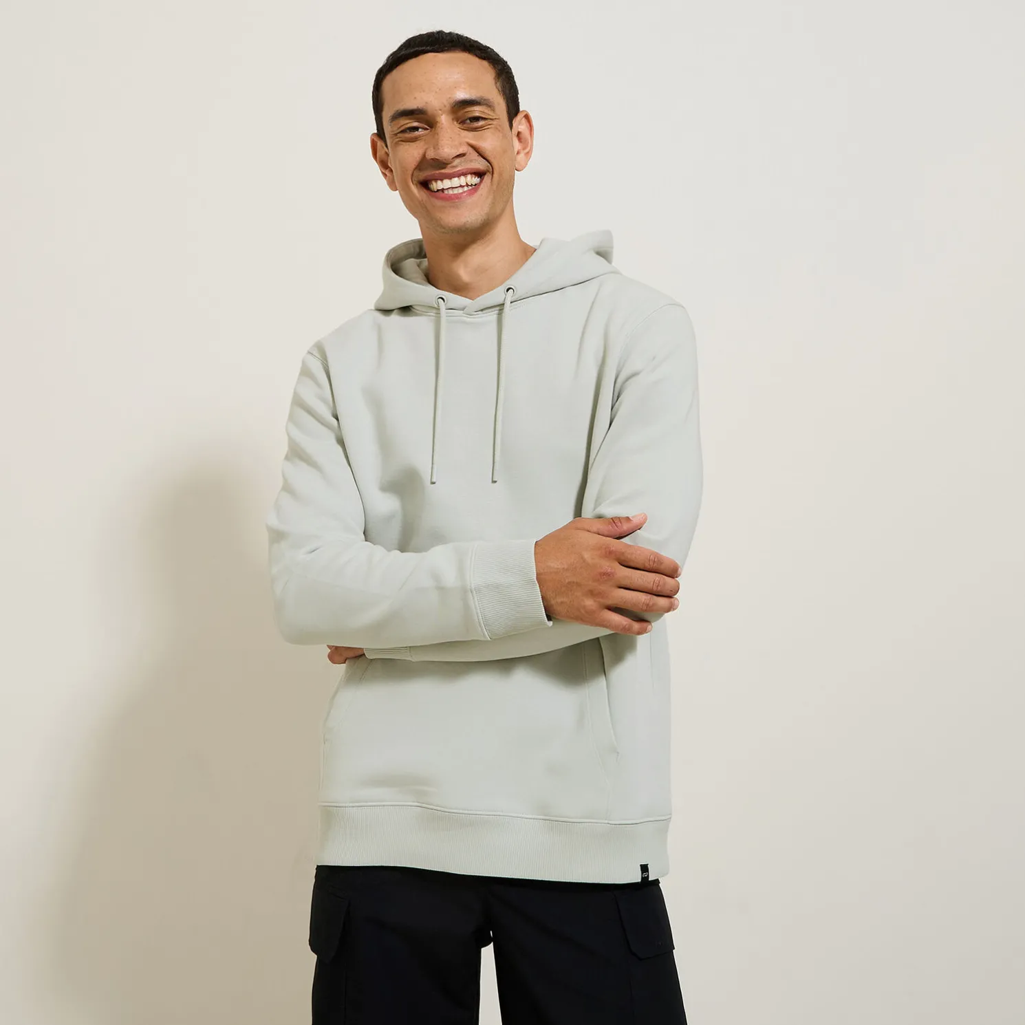 Effen sweater met kap