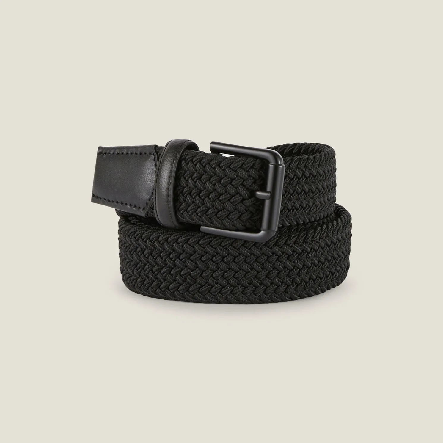 Elastische riem met rolgesp
