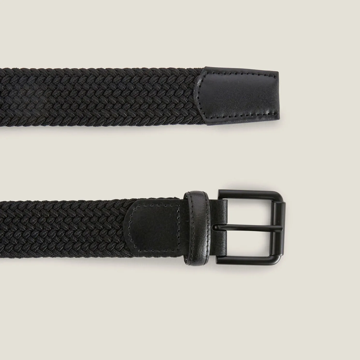 Elastische riem met rolgesp