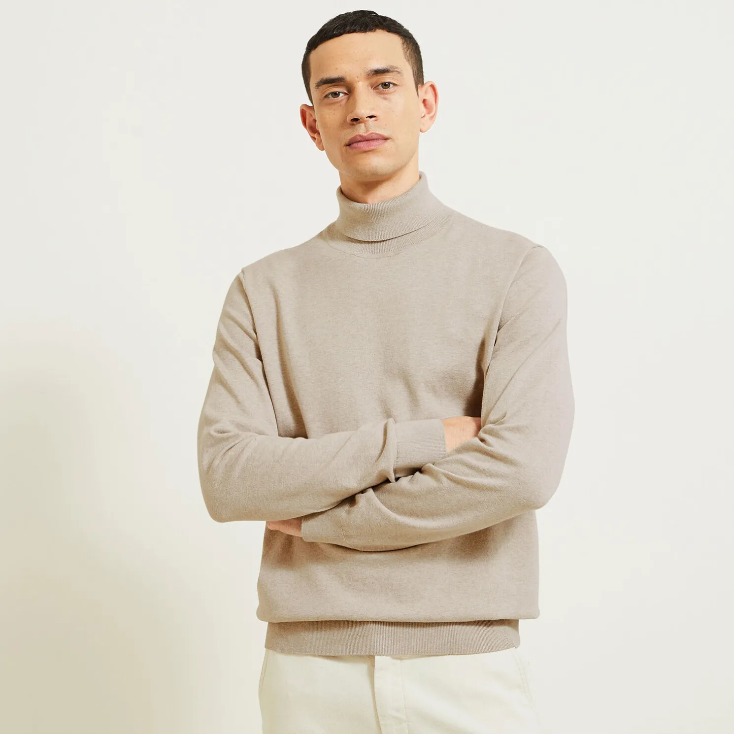 Essentiële trui met rolkraag