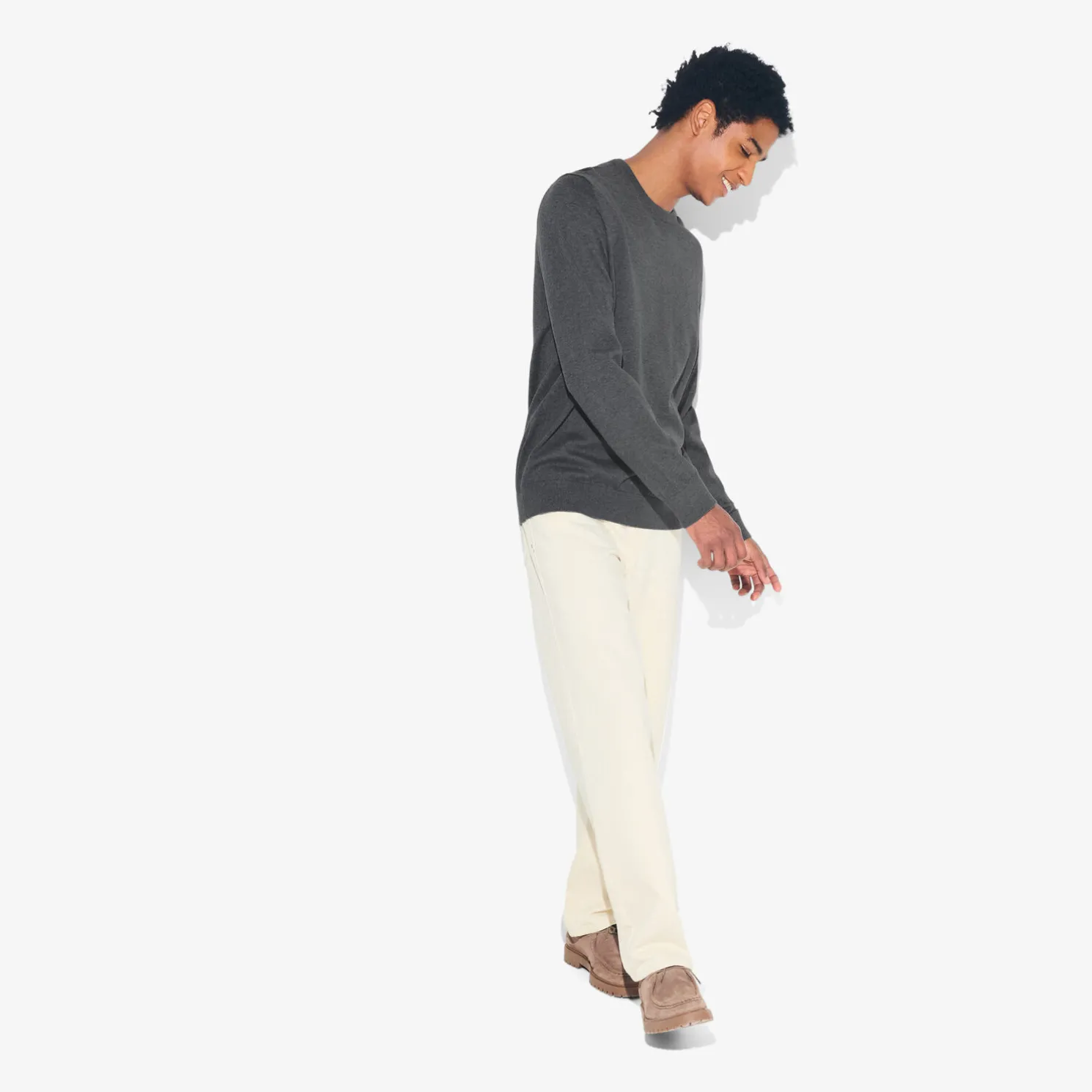 Essentiële trui met ronde hals