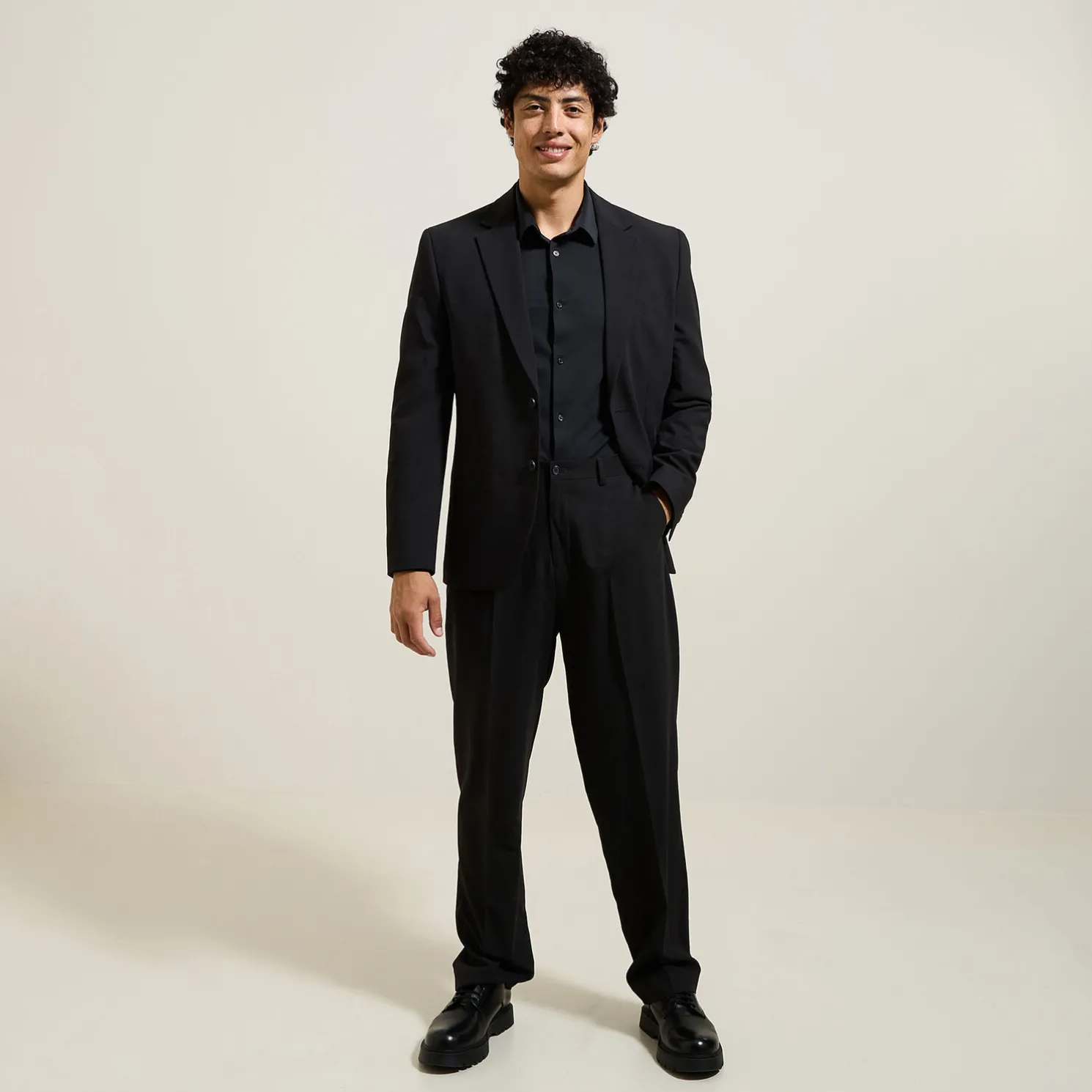 Extra slim fit polyamide elastaan overhemd