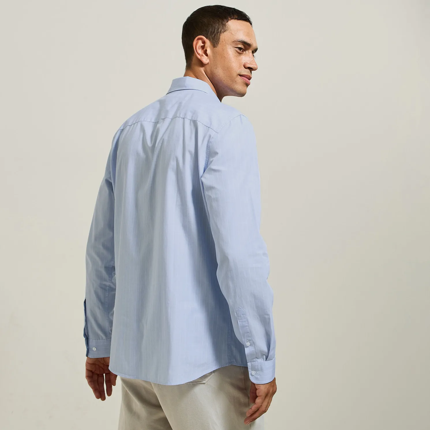 Gestreept katoenen overhemd