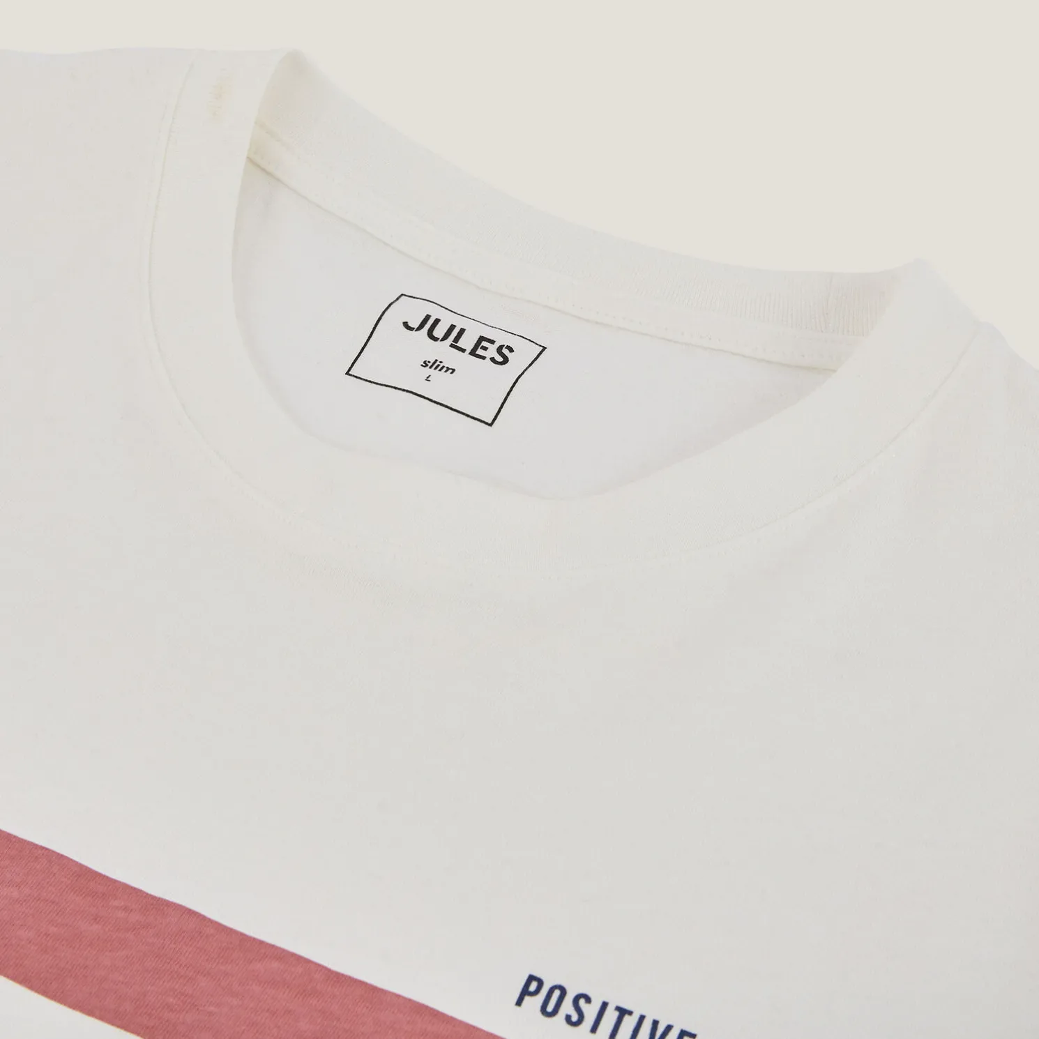 Gestreept T-shirt met print