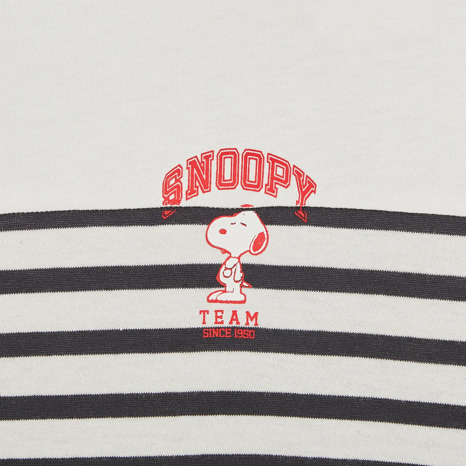 Gestreept t-shirt Peanuts-licentie