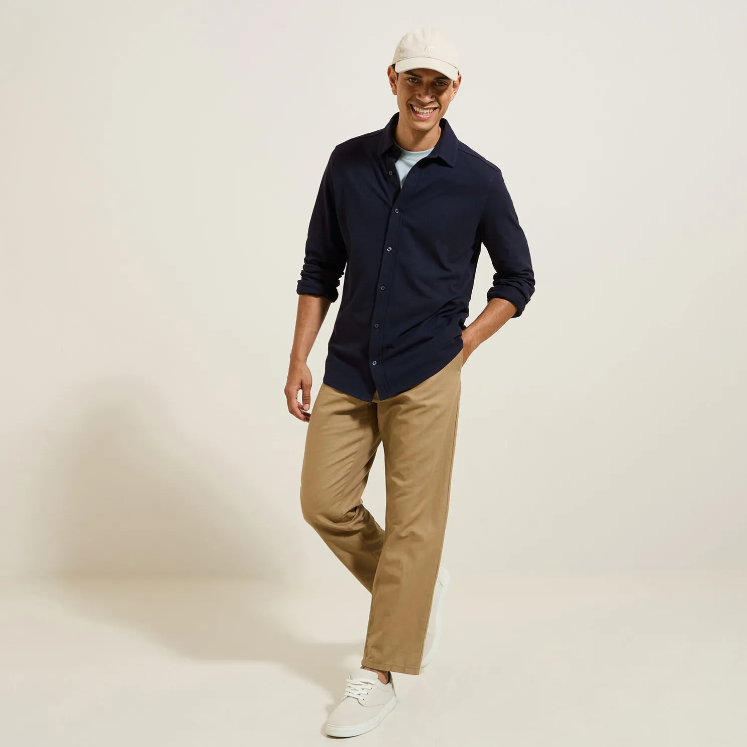 Hemd in effen tricot