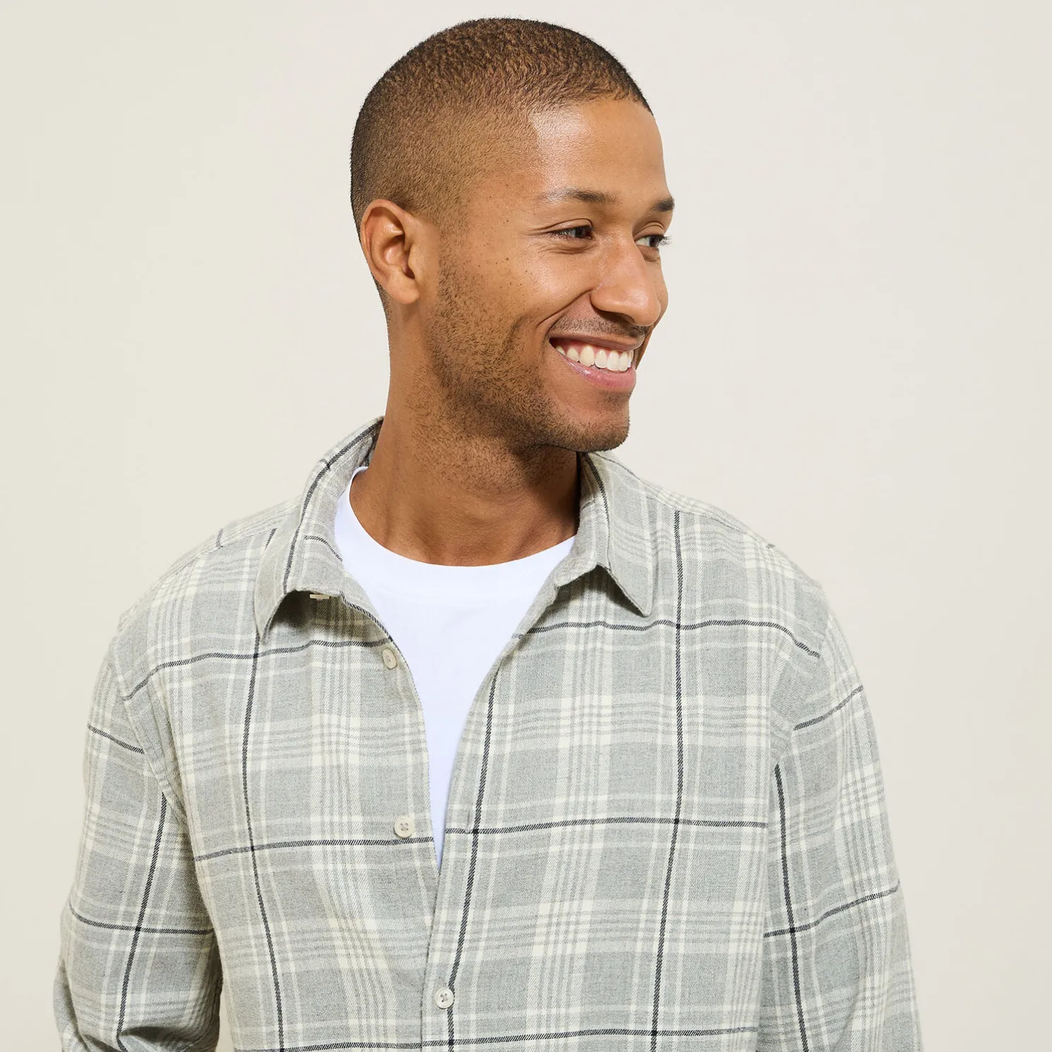Hemd met ruitjes in flanelkatoen