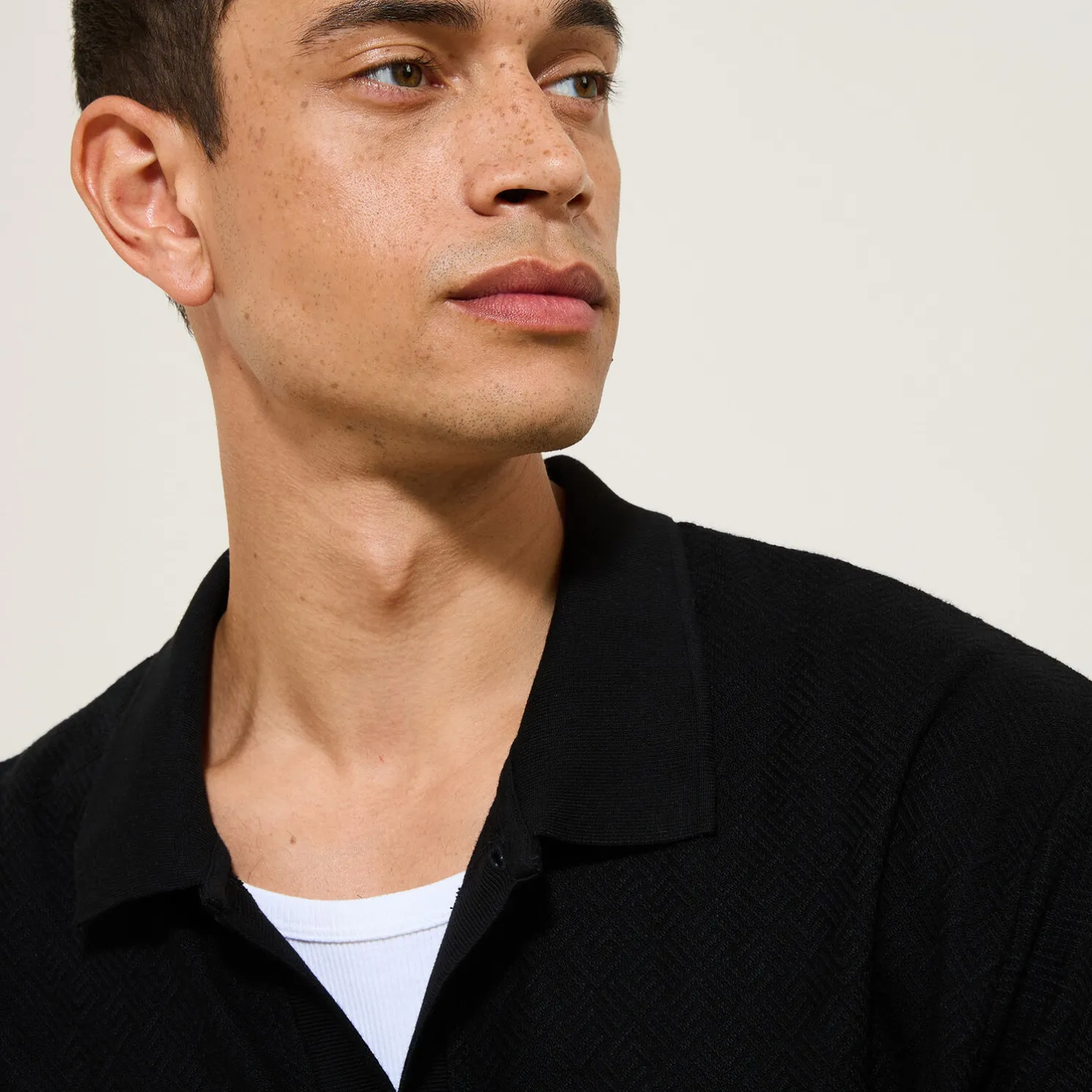 Hemdje in effen tricot