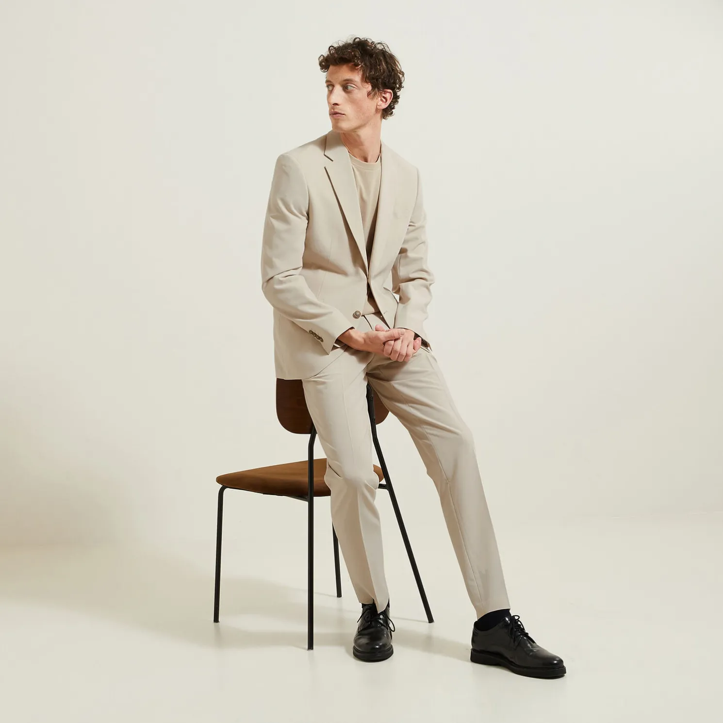 Het pakket comfortabel kostuum - Beige