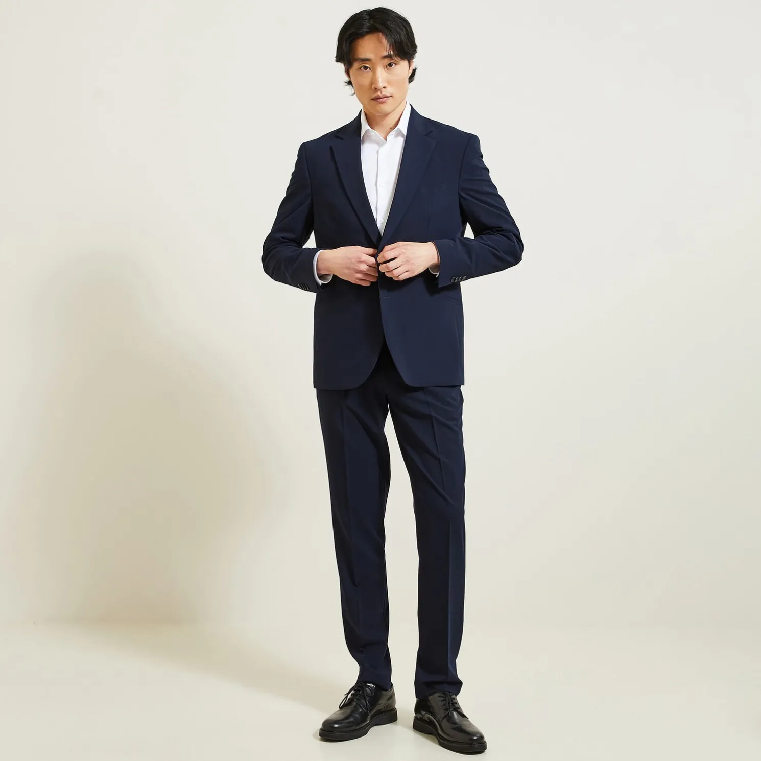 Het pakket comfortabel kostuum - Donkerblauw