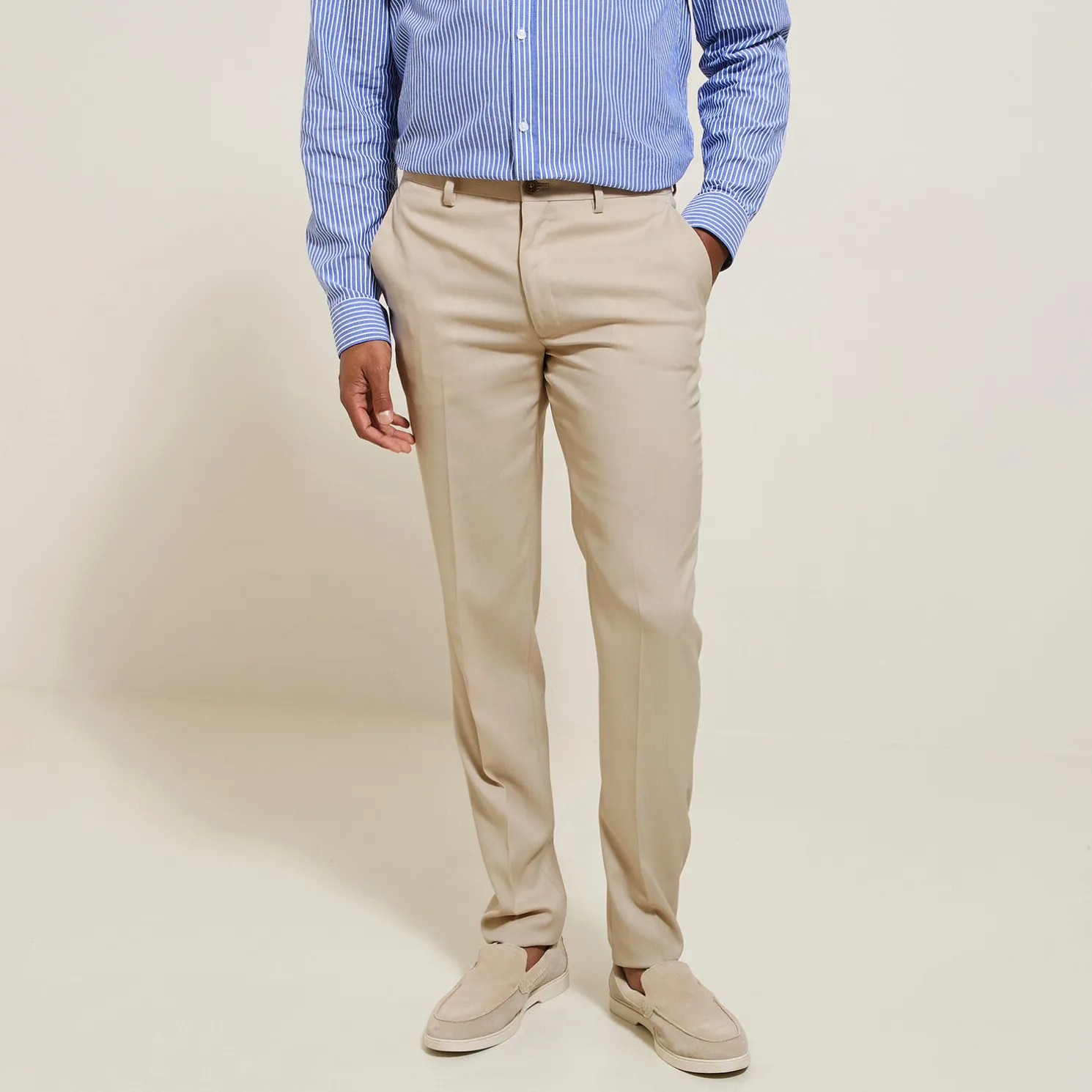 Het pakket slim kostuum - Beige