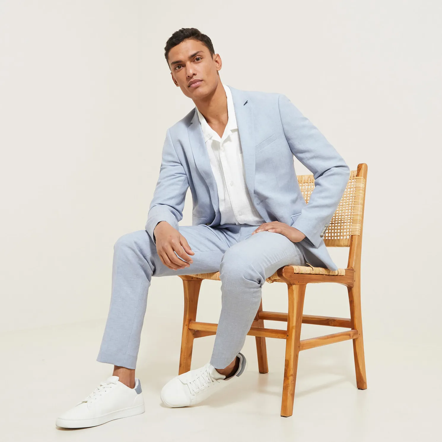 Het pakket slim kostuum - Blauw