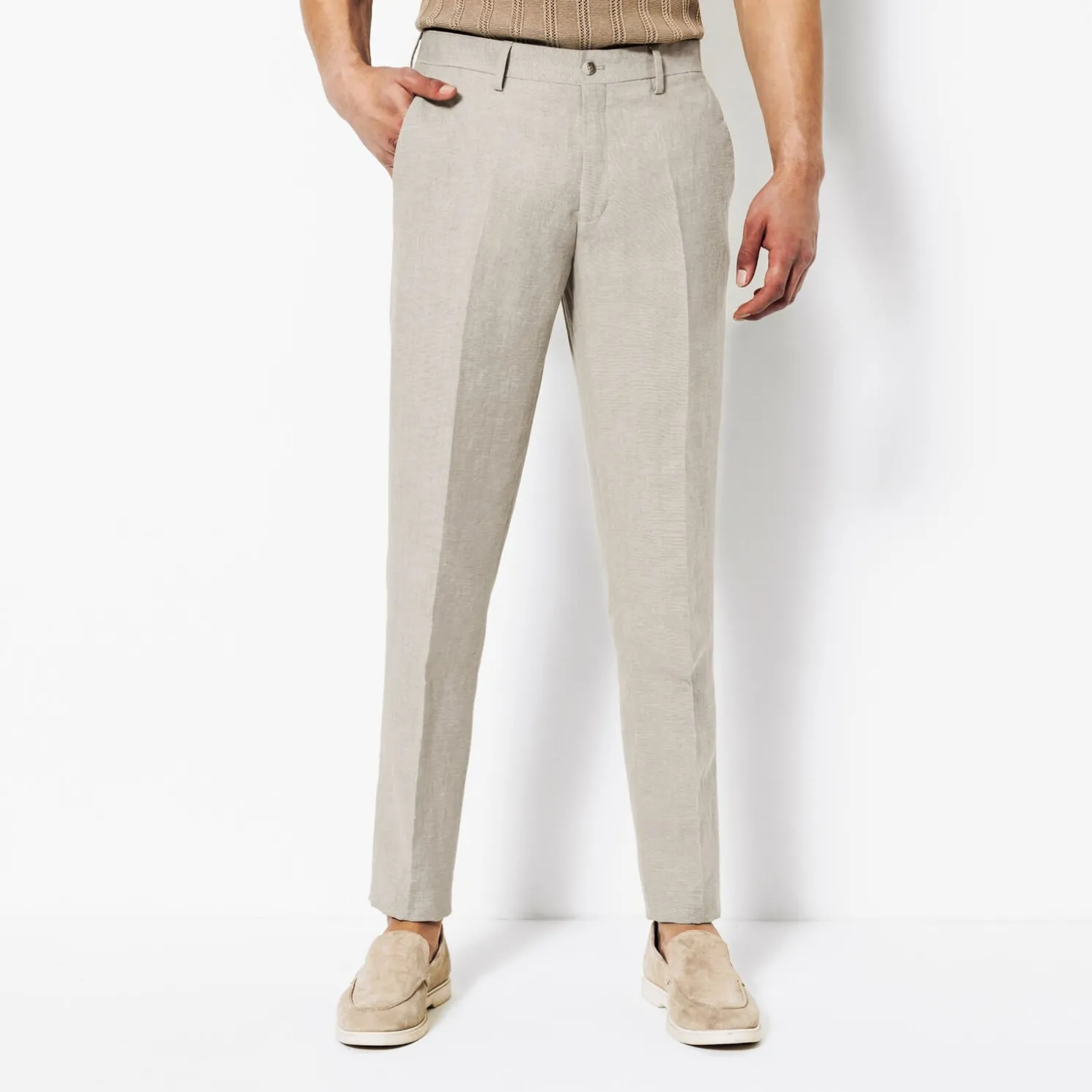 Het pakket slim kostuum - Beige