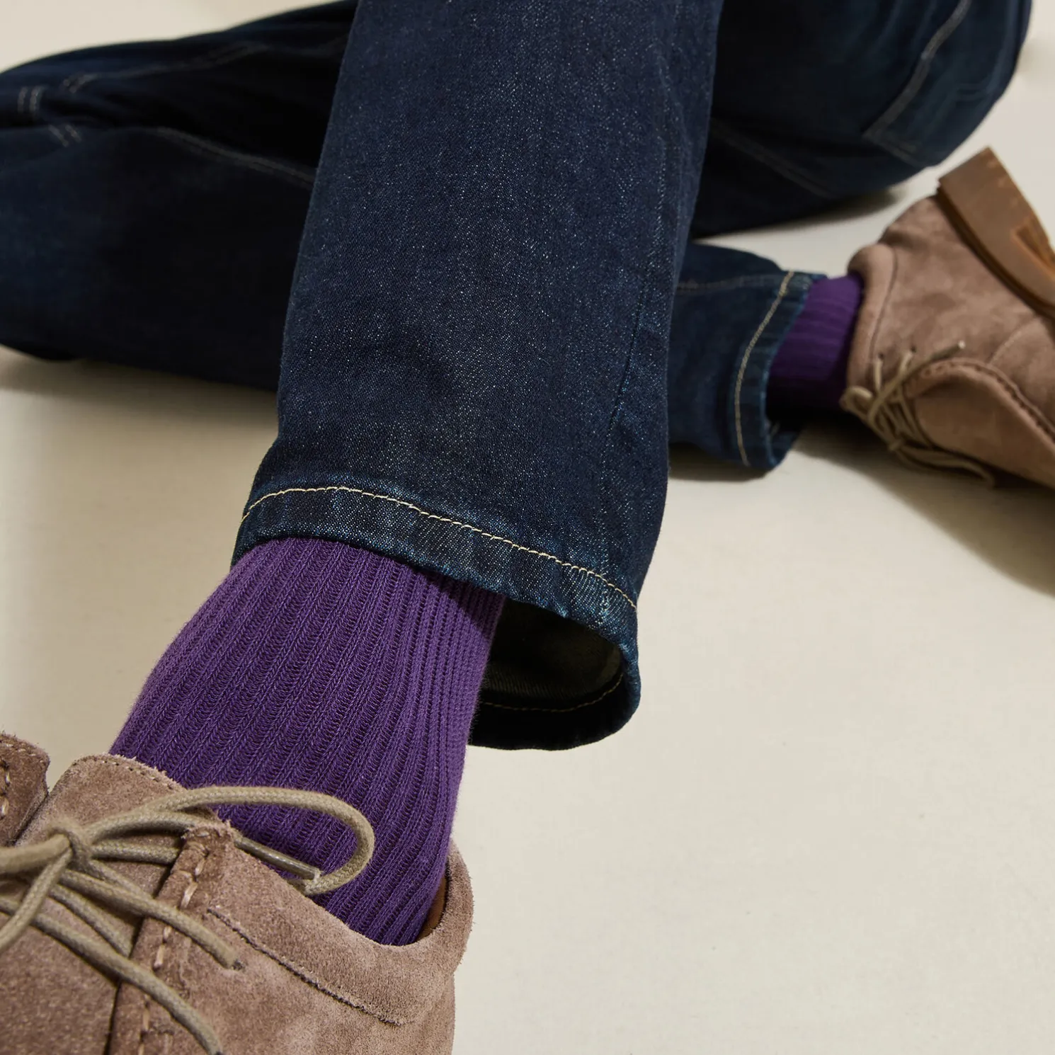 Hoge sokken in biokatoen