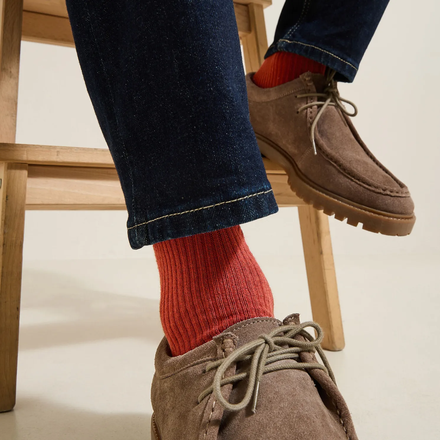 Hoge sokken in biokatoen