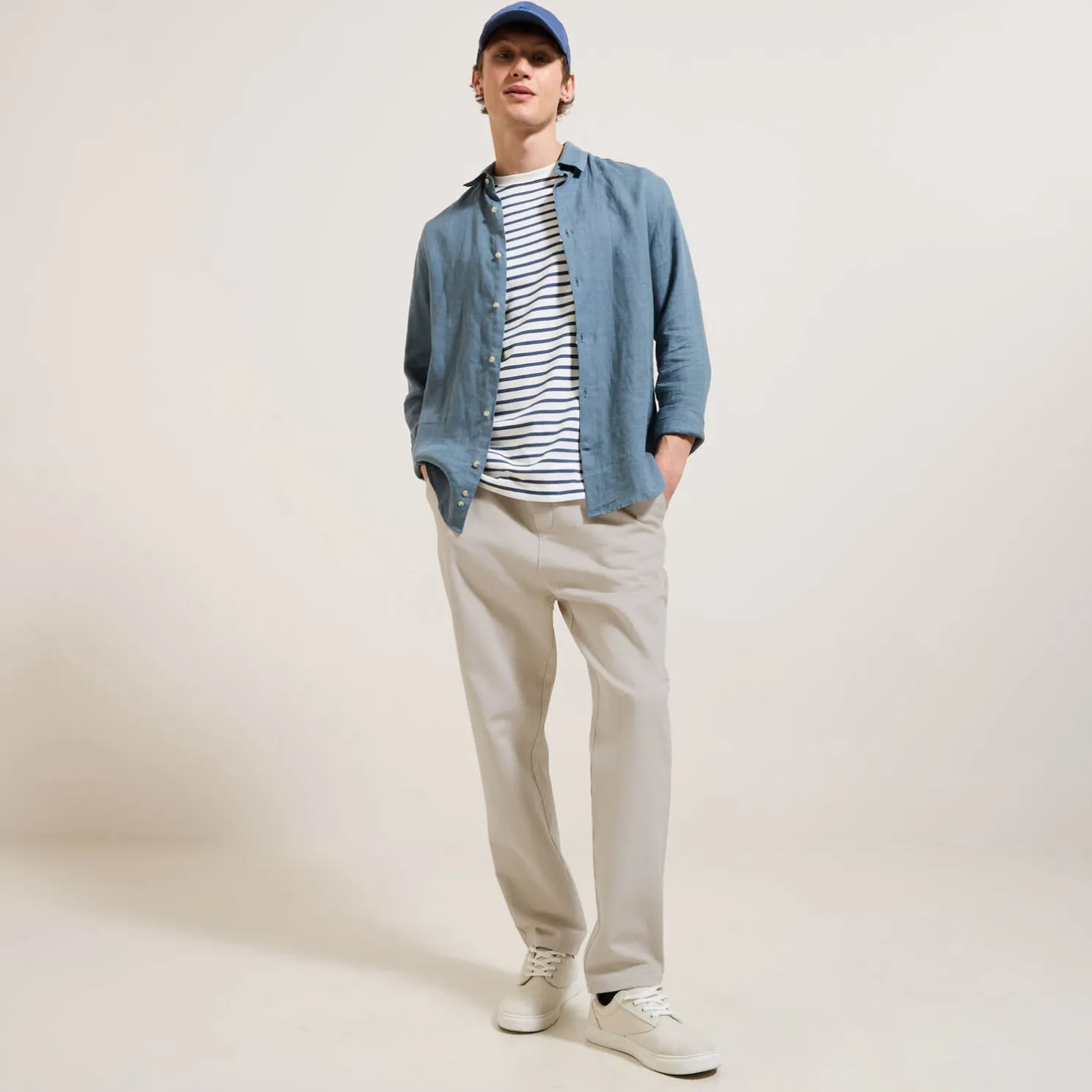 Joggingbroek met linnen