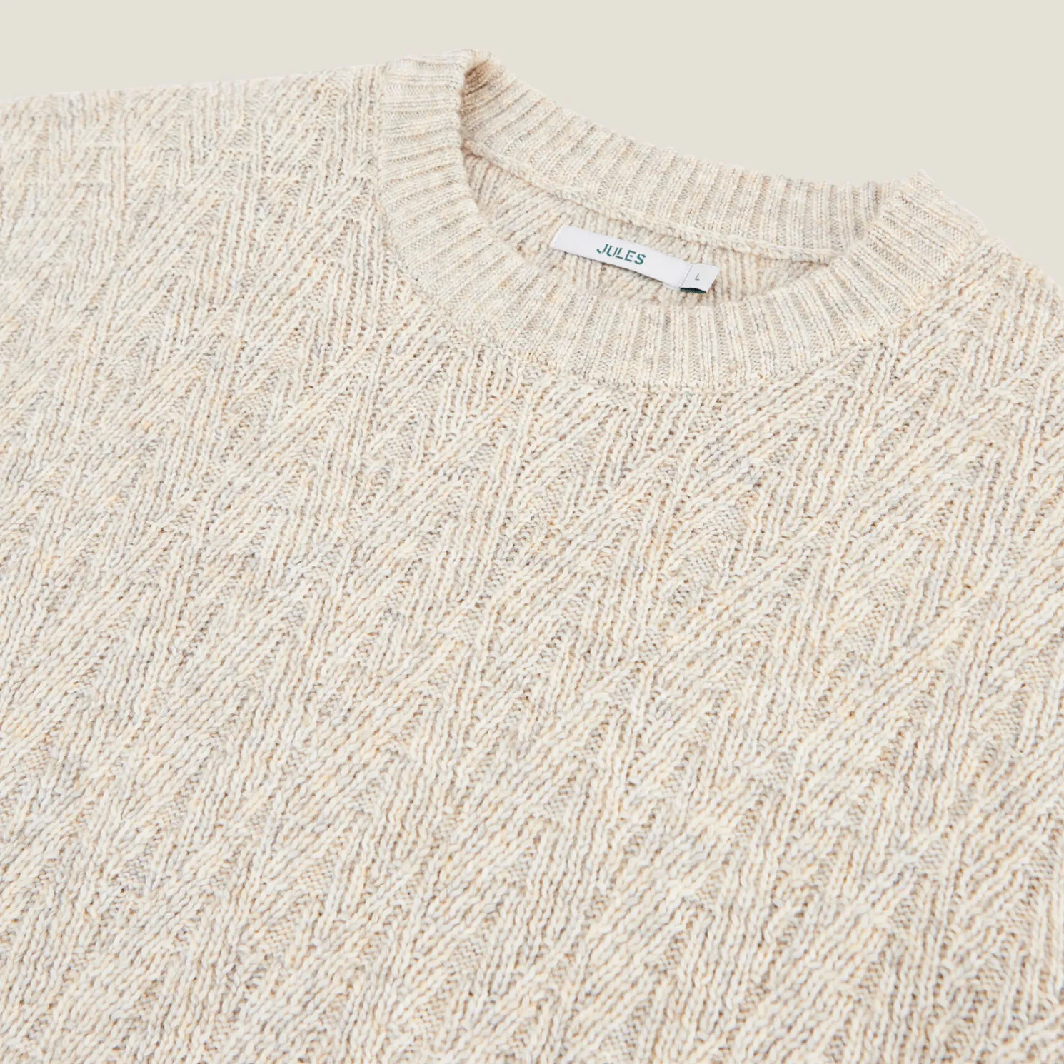 Kabeltrui met ronde hals