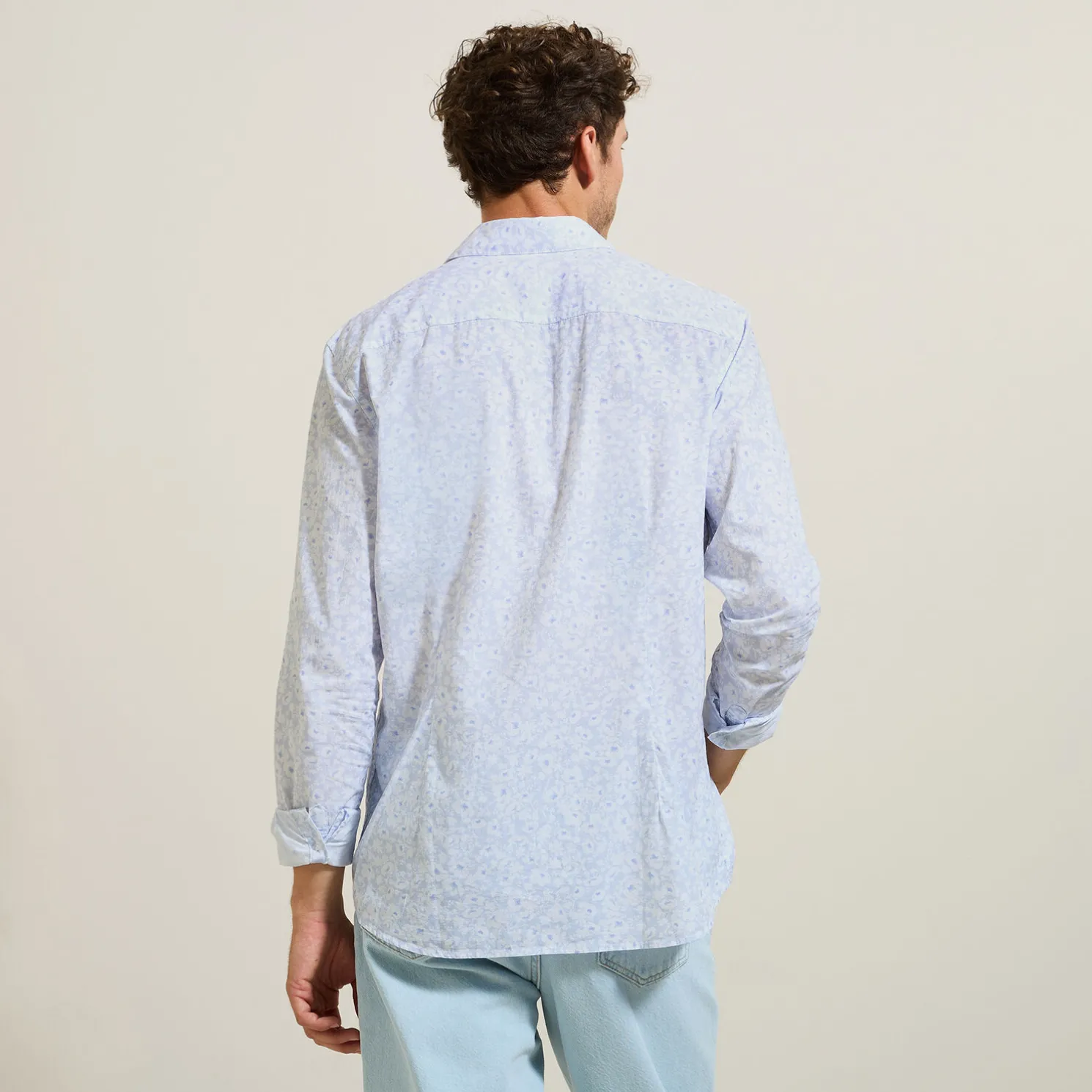 Katoenen hemd met bloemenprint