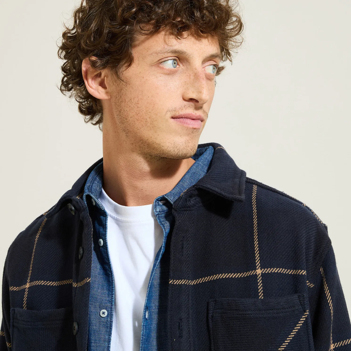 Katoenen overhemd met ruitjes