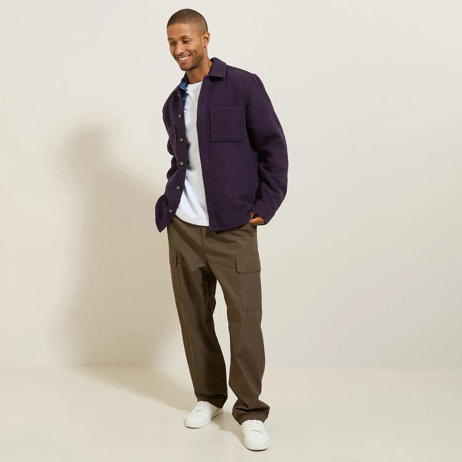 Katoenen overhemd met hemdskraag