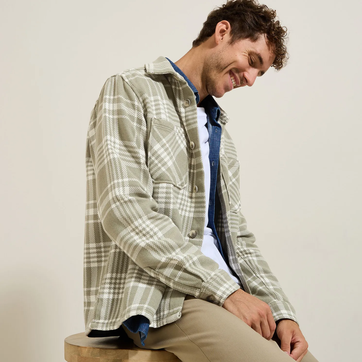 Katoenen overhemd met ruitjes