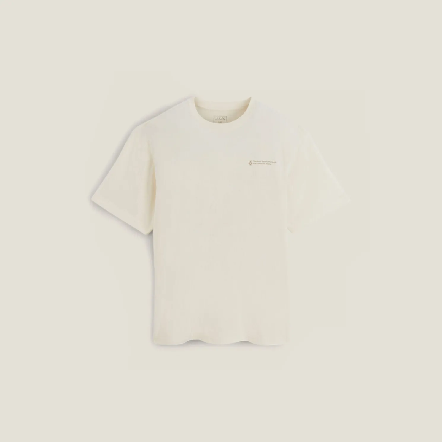 Katoenen T-shirt met ronde hals en print