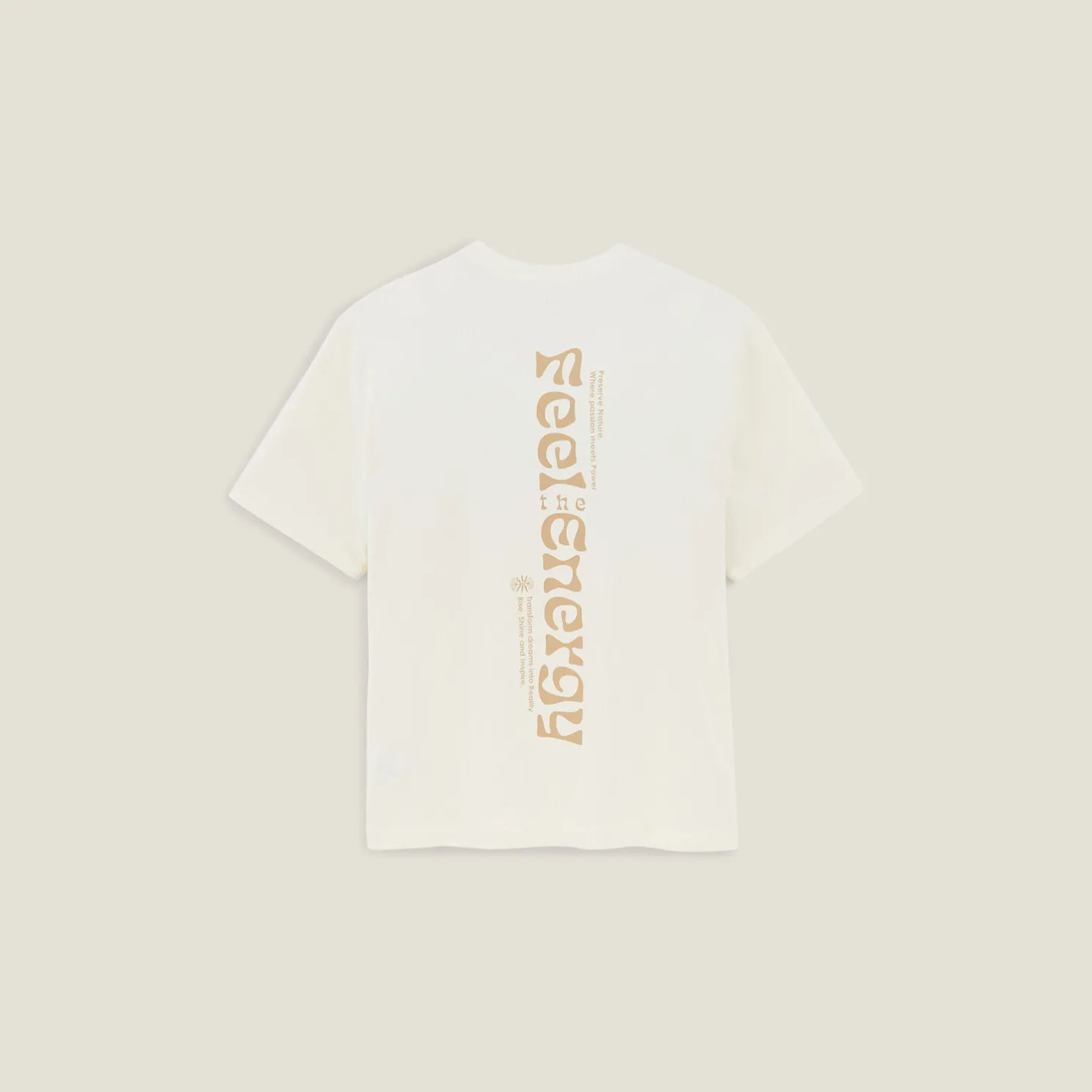 Katoenen T-shirt met ronde hals en print