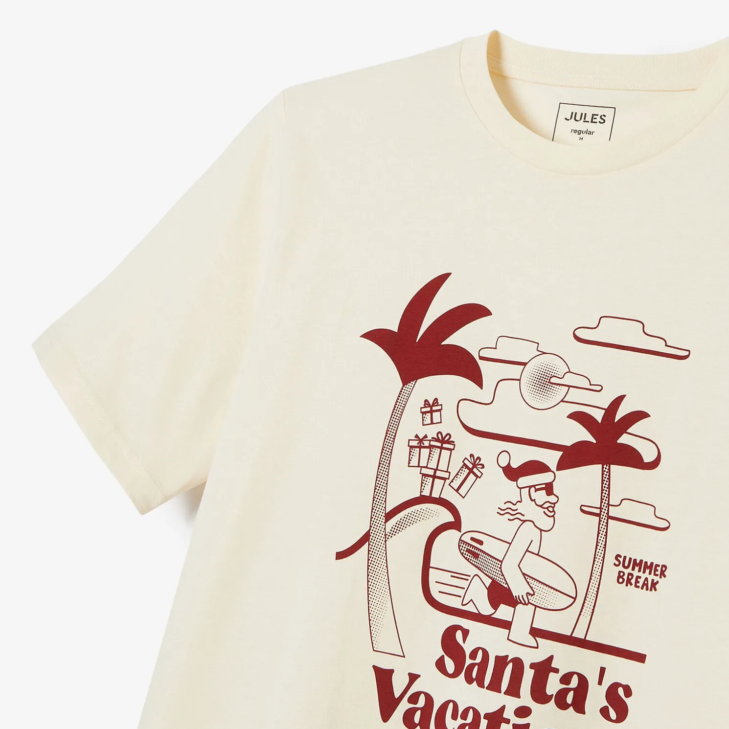 Kerst-T-shirt met ronde hals