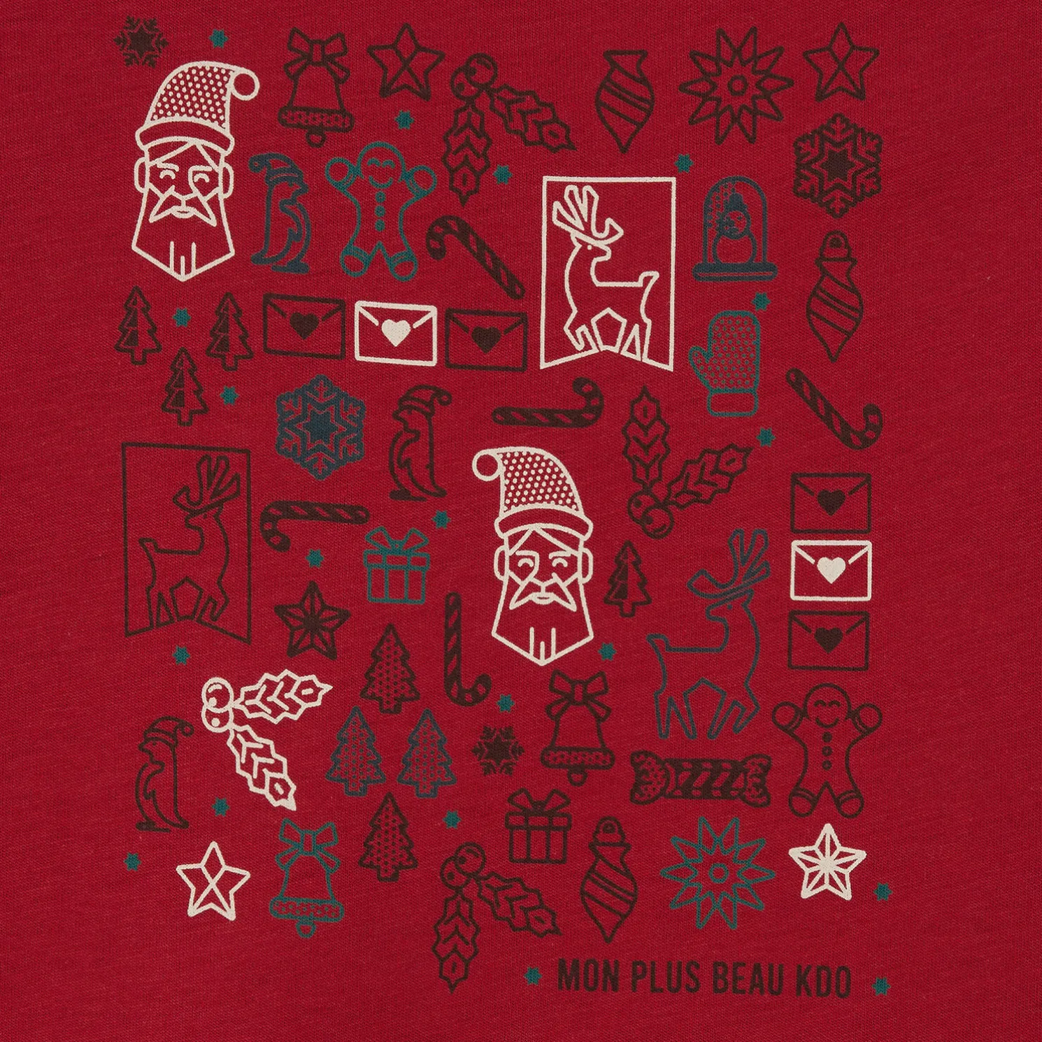 Kinder-t-shirt met kerstprint