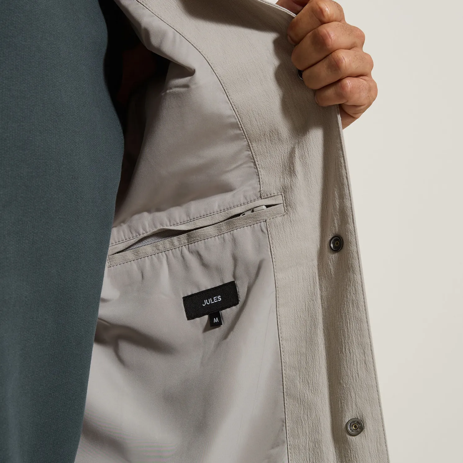 Kort jack met hemdskraag