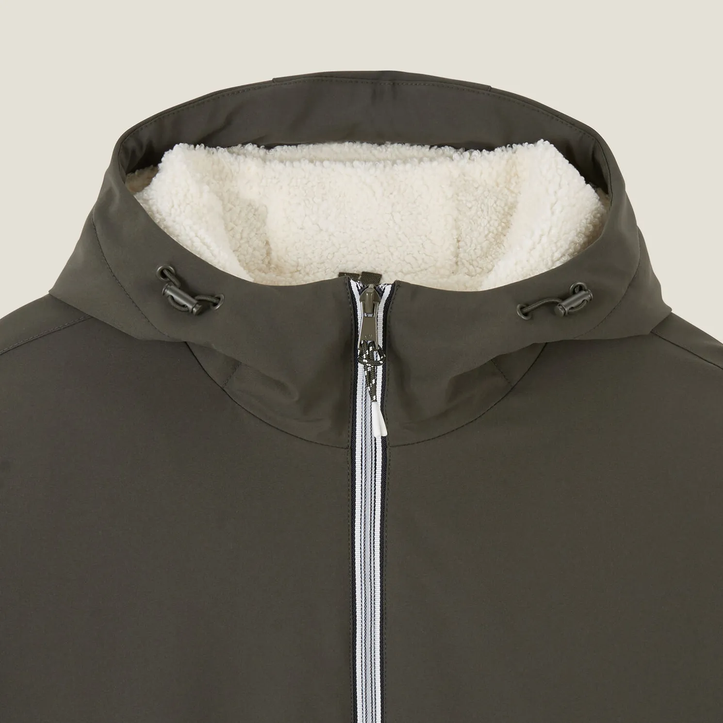 Lange wasterafstotende parka