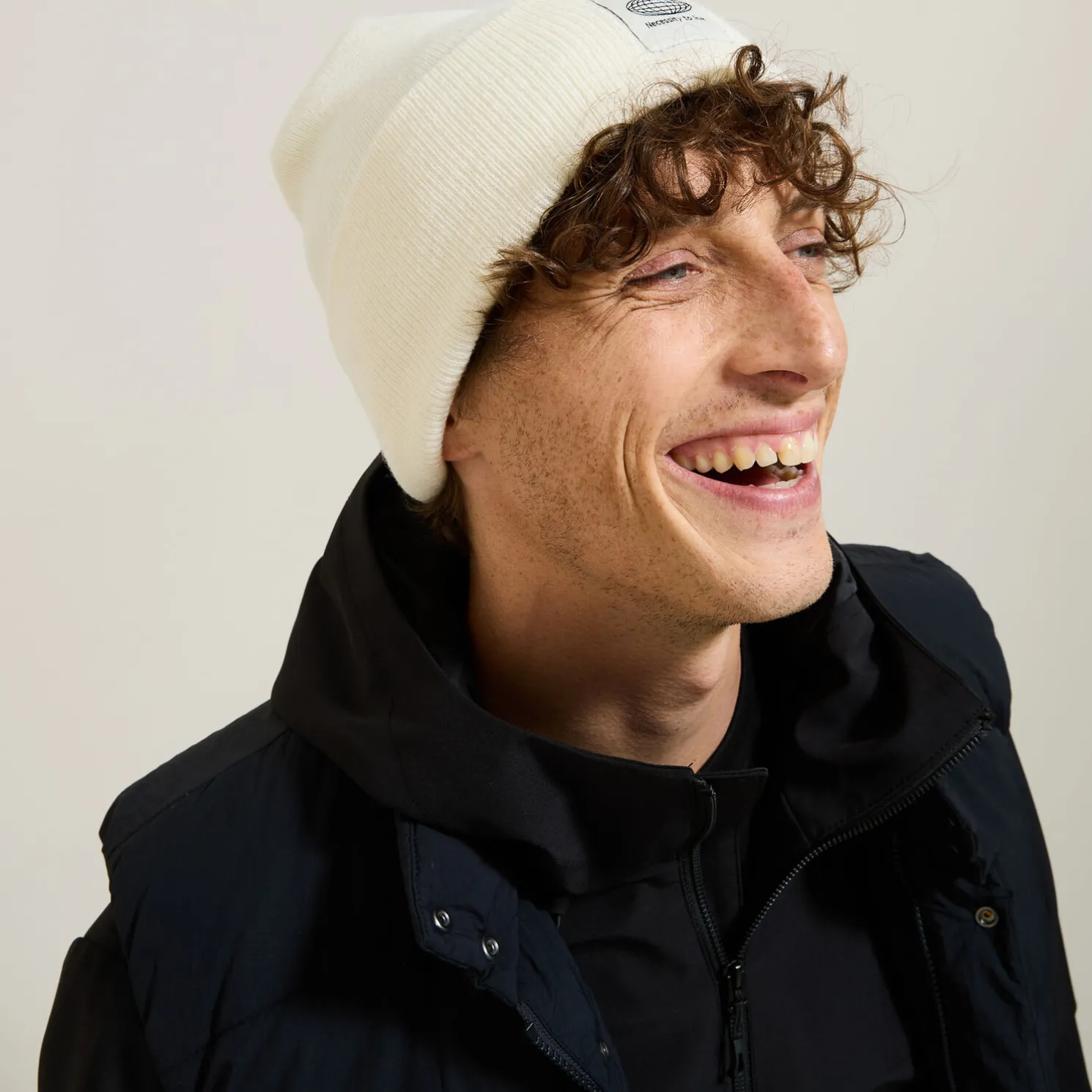 Lange wollen `beanie¿ muts