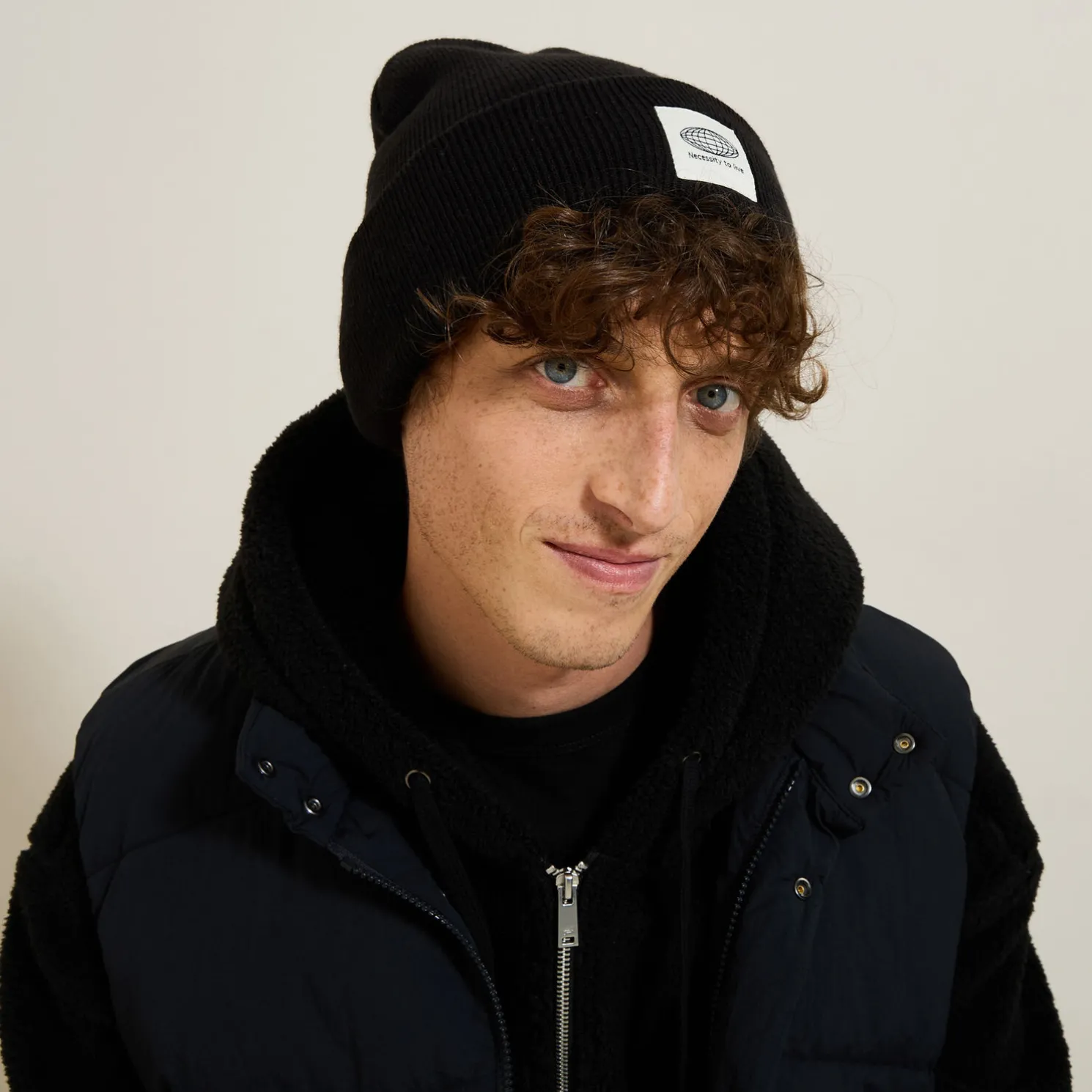 Lange wollen `beanie¿ muts