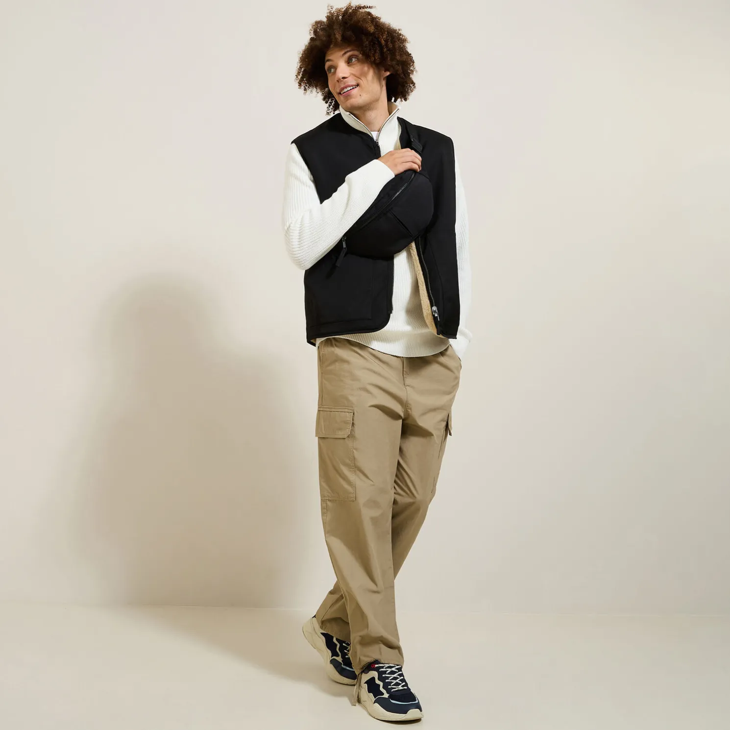 Omkeerbaar mouwloos jasje