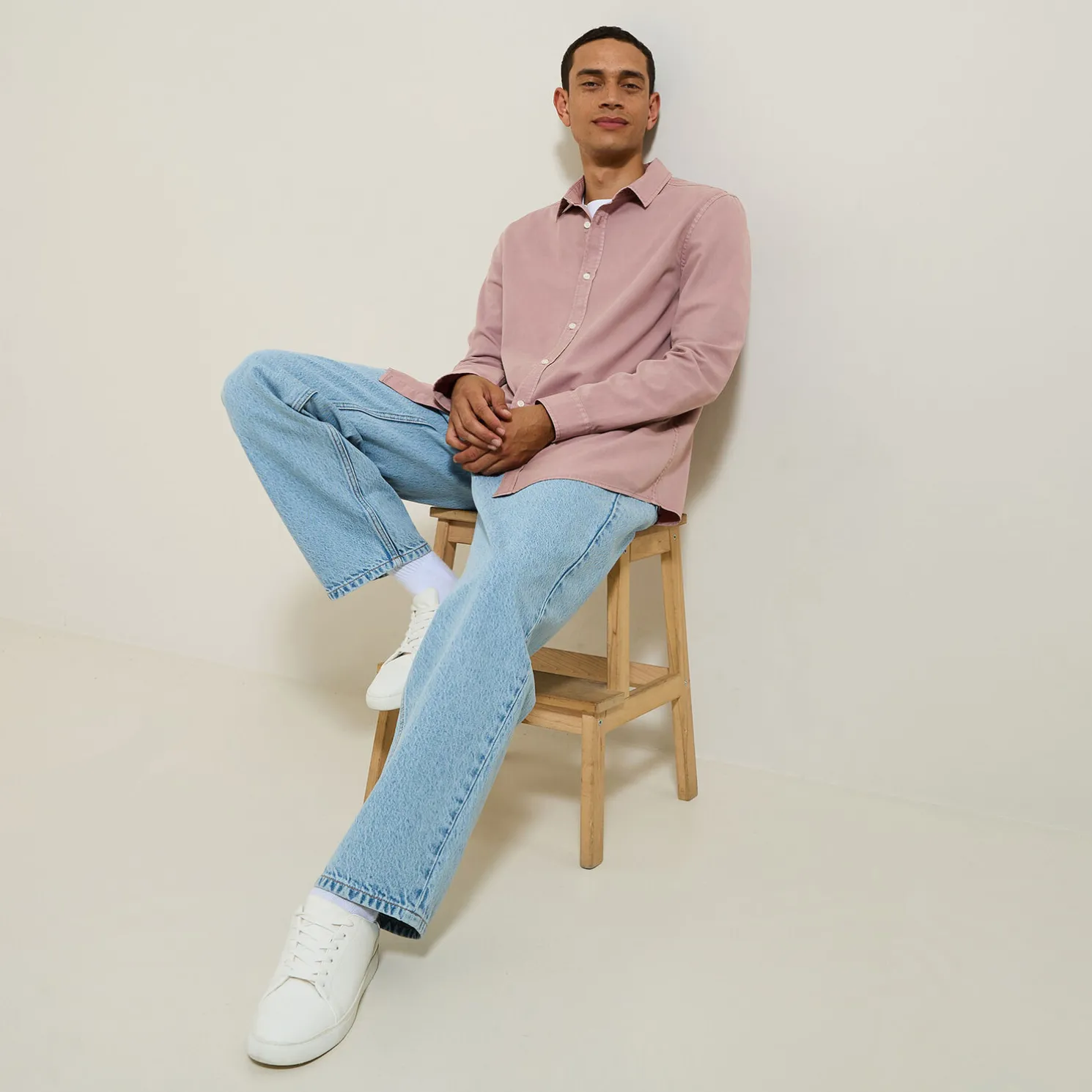 Overhemd van tencelkatoen