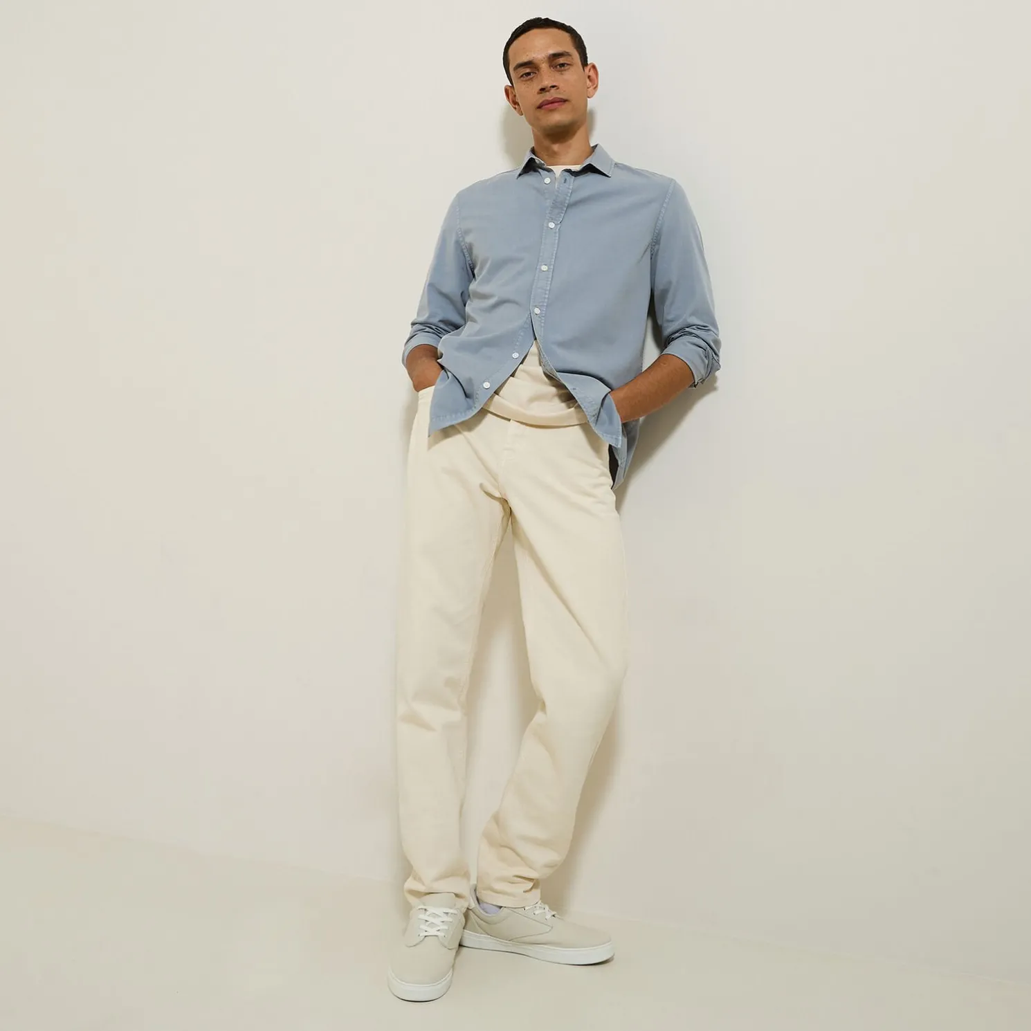 Overhemd van tencelkatoen