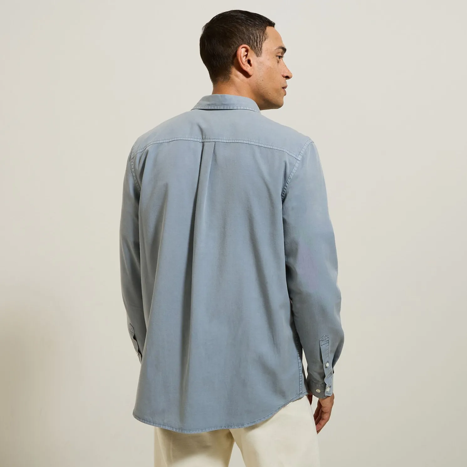 Overhemd van tencelkatoen