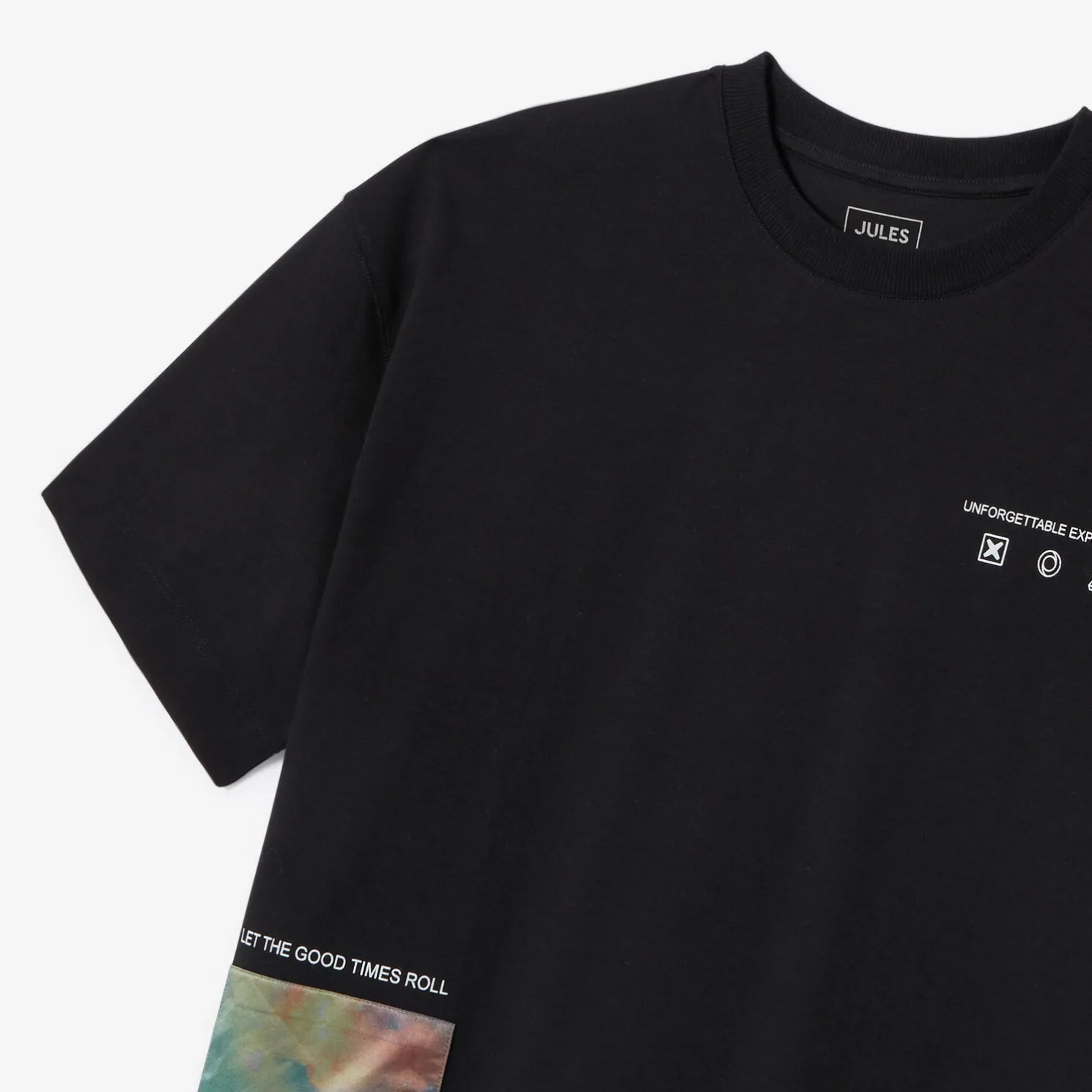 Oversize T-shirt met ronde hals en print