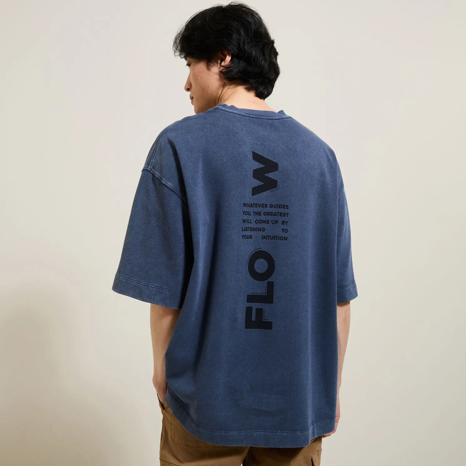 Oversized t-shirt met rugprint