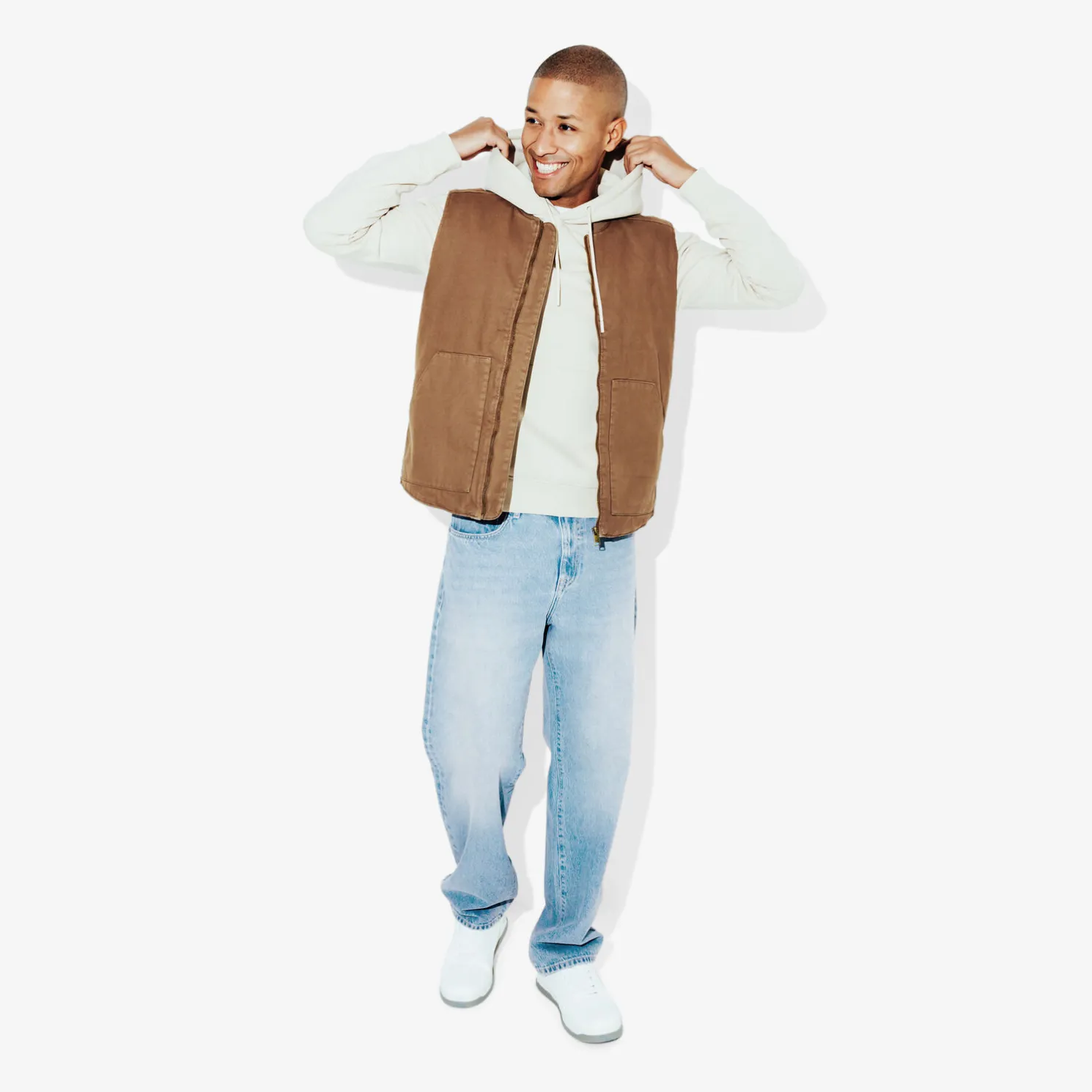 Pantalon Denim Bleu moyen