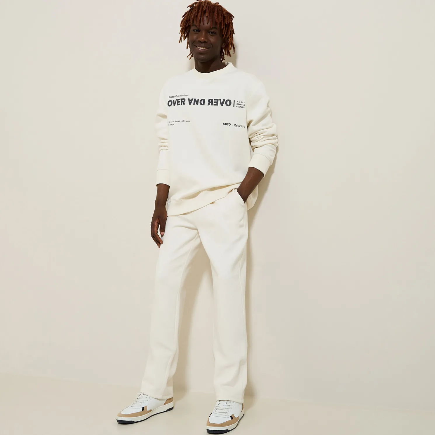 Rechte jogging in fleece