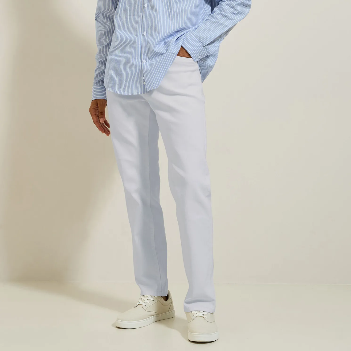 Regular broek met vijf zakken