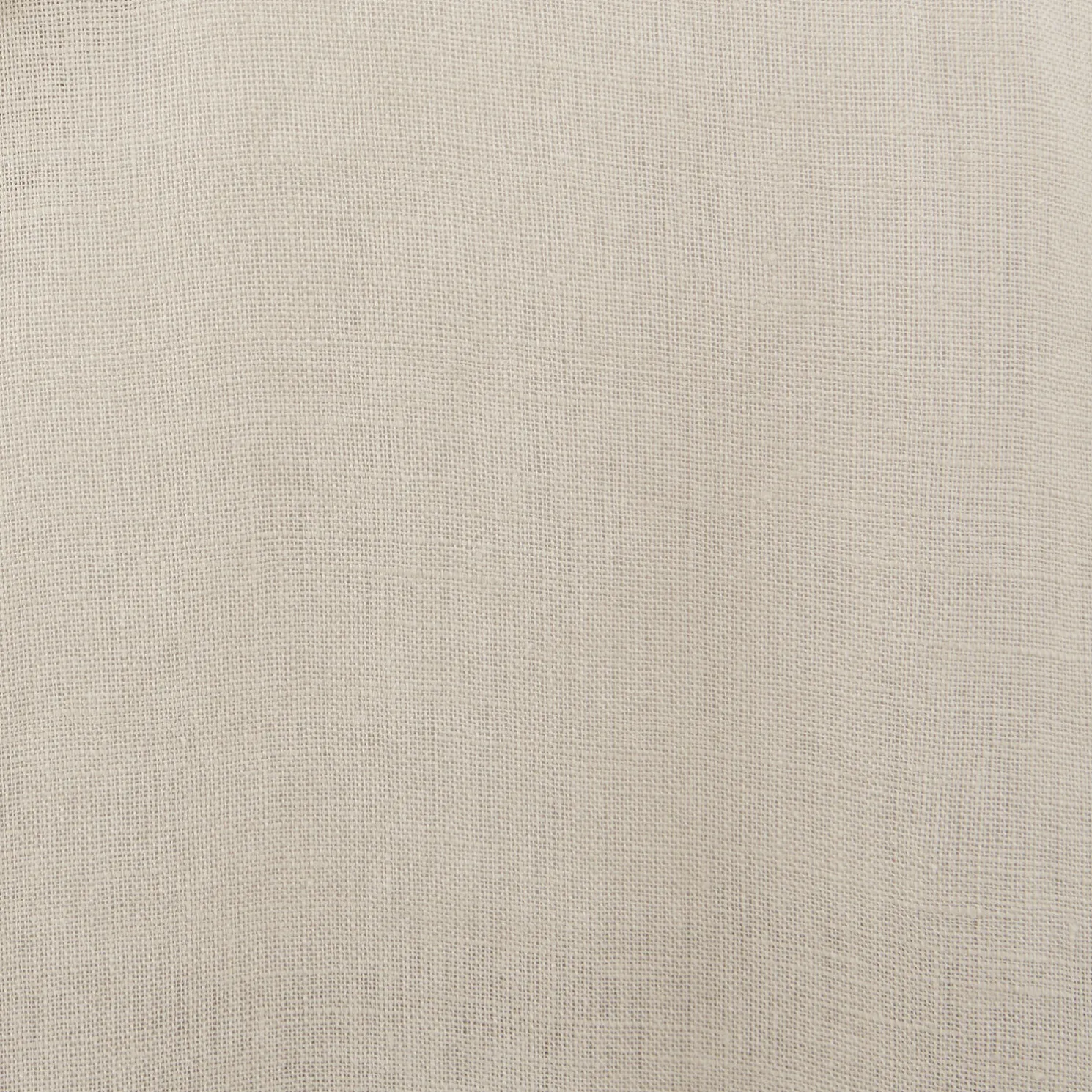 Regular effen hemd in linnen met mao-kraag