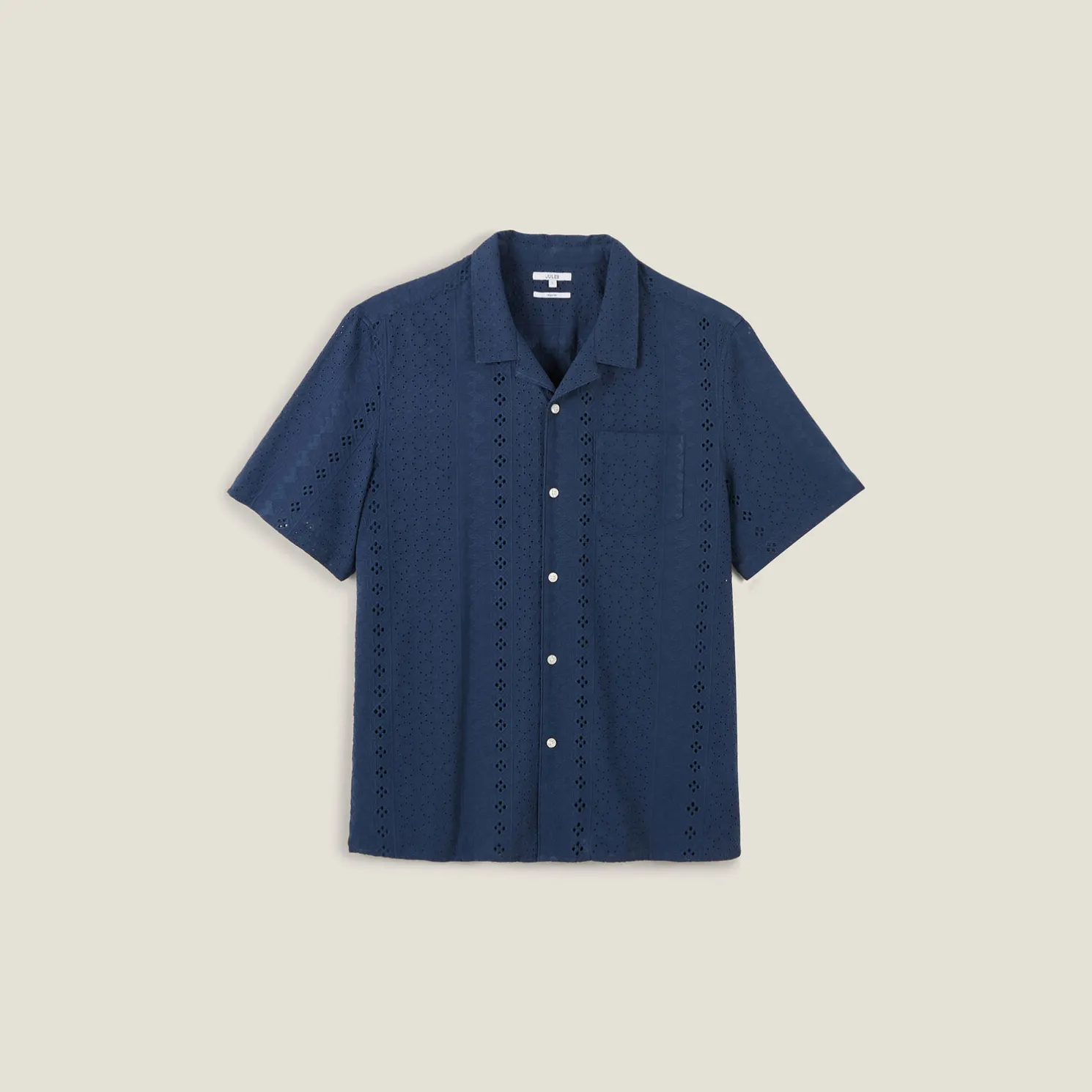 Regular effen hemdje met ajourborduursel